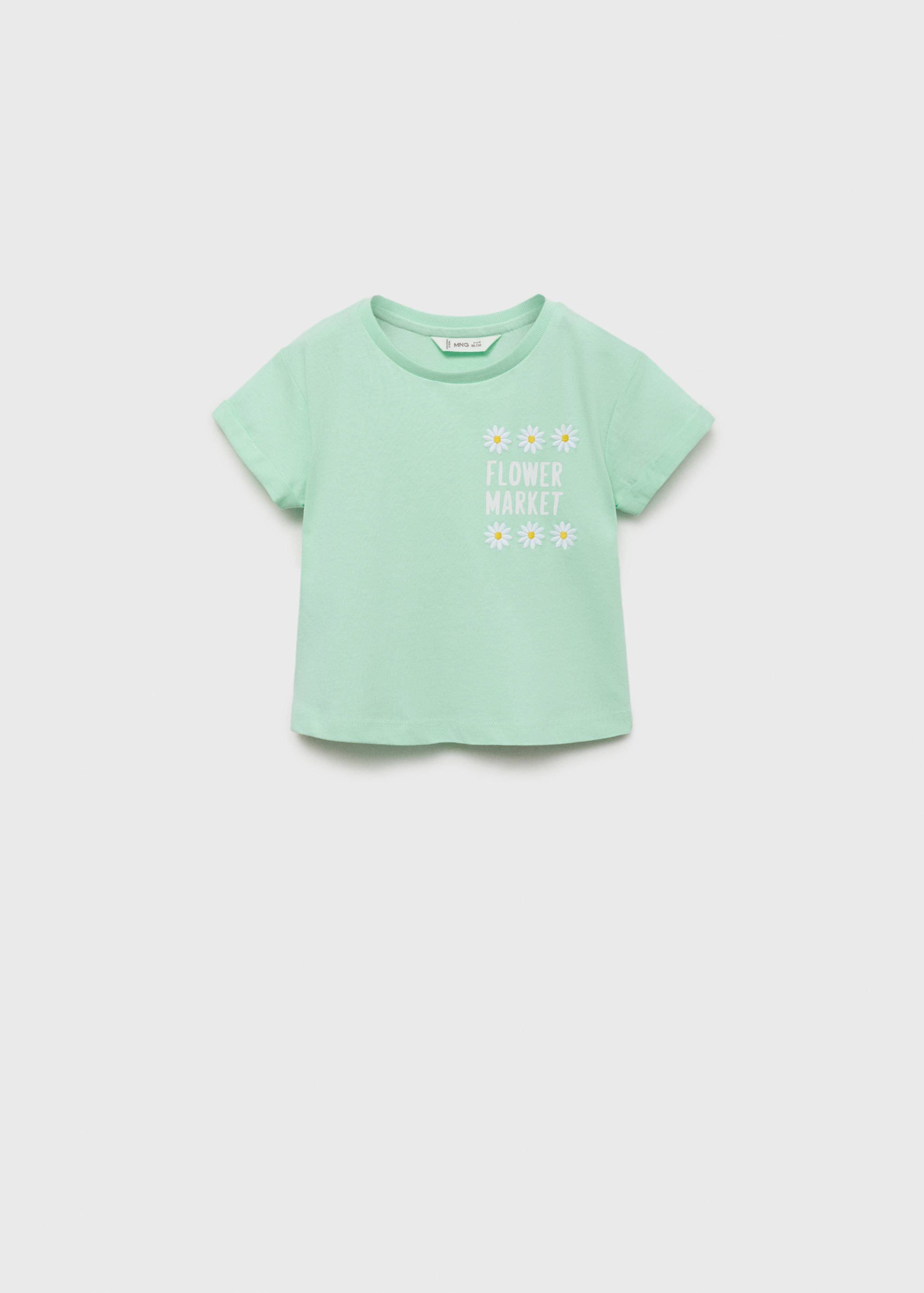 Embroidered printed T-shirt - Article without model