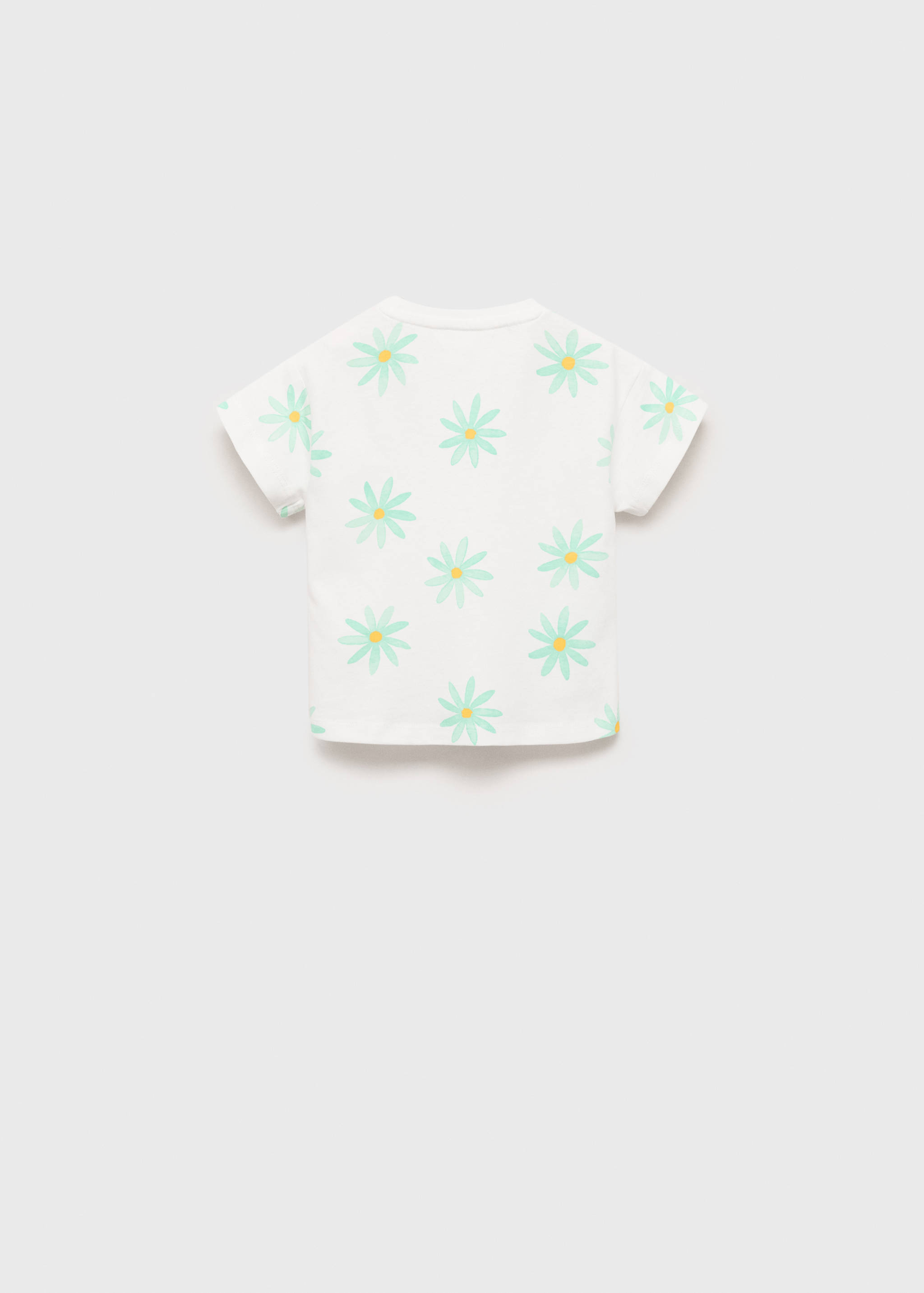 Embroidered printed T-shirt - Reverse of the article