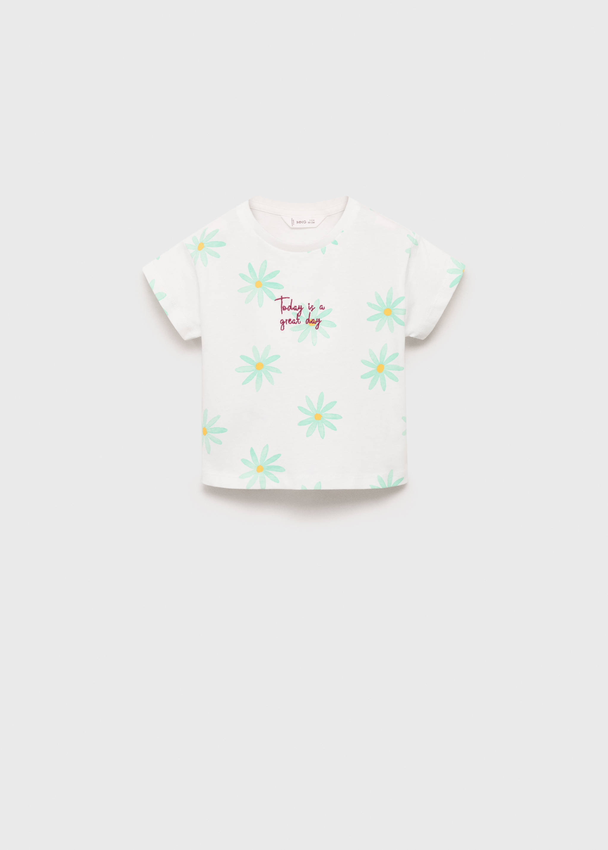 Embroidered printed T-shirt - Article without model