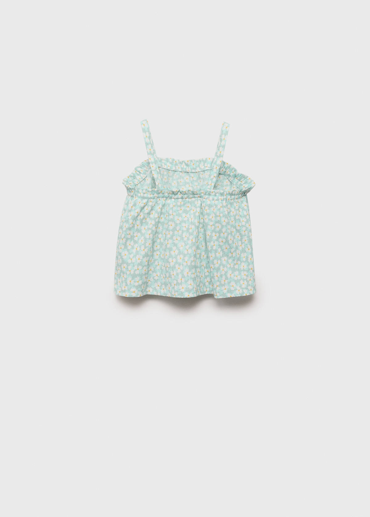 Printed strap top — Aqua Green