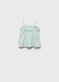 Printed strap top — Aqua Green 4