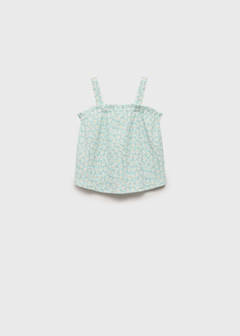 Printed strap top — Aqua Green 2