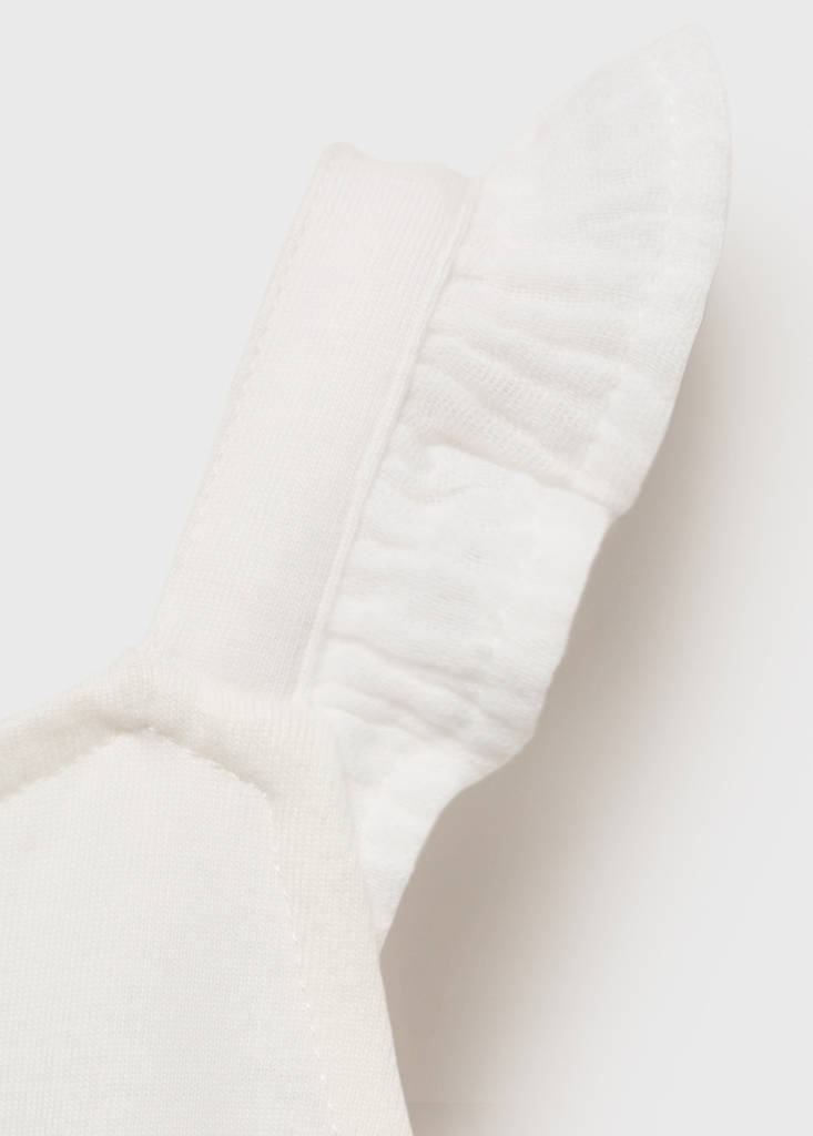 Ruffle textured T-shirt — Off White