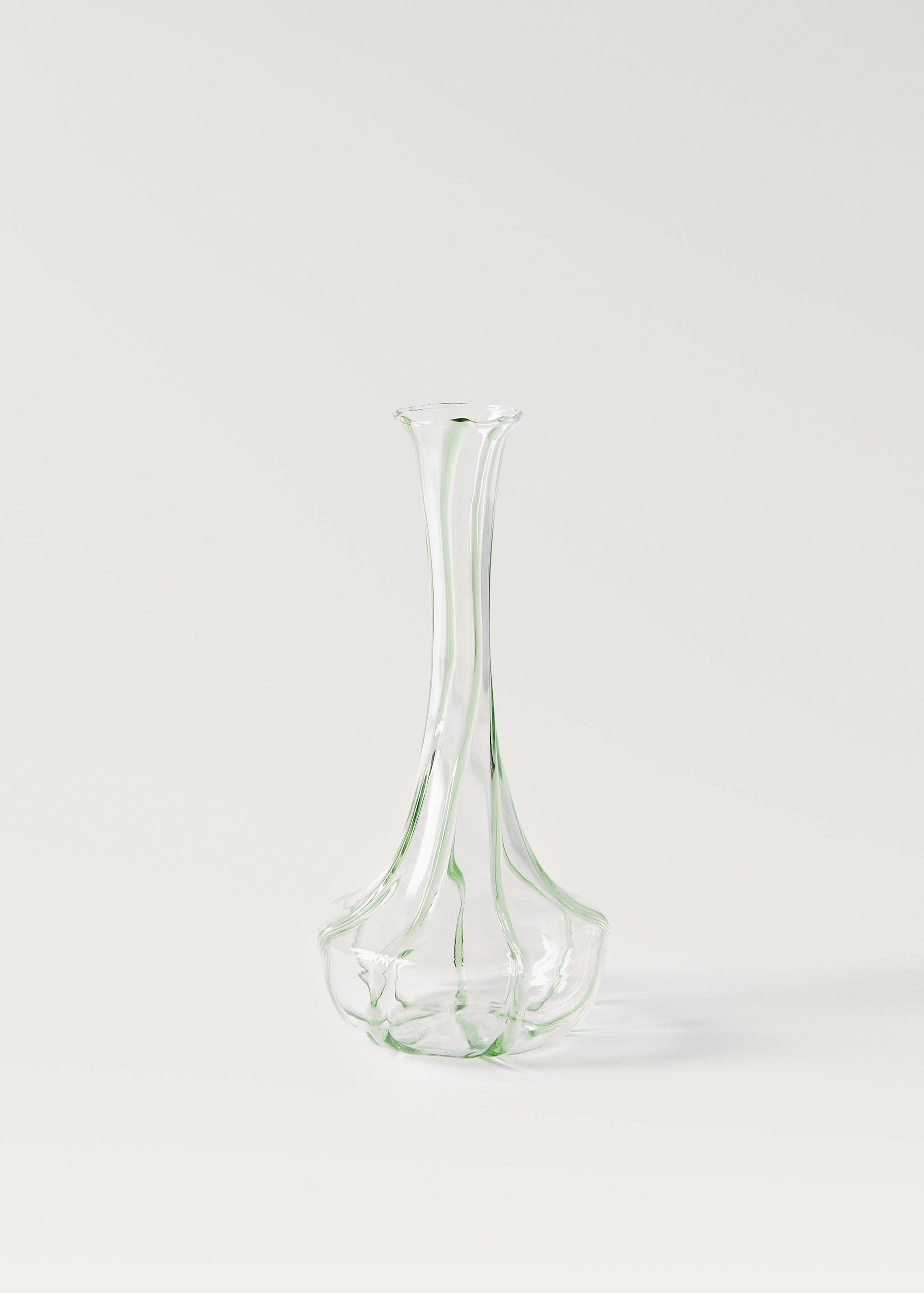 Vase en borosilicate avec lignes colorées - Article sans modèle