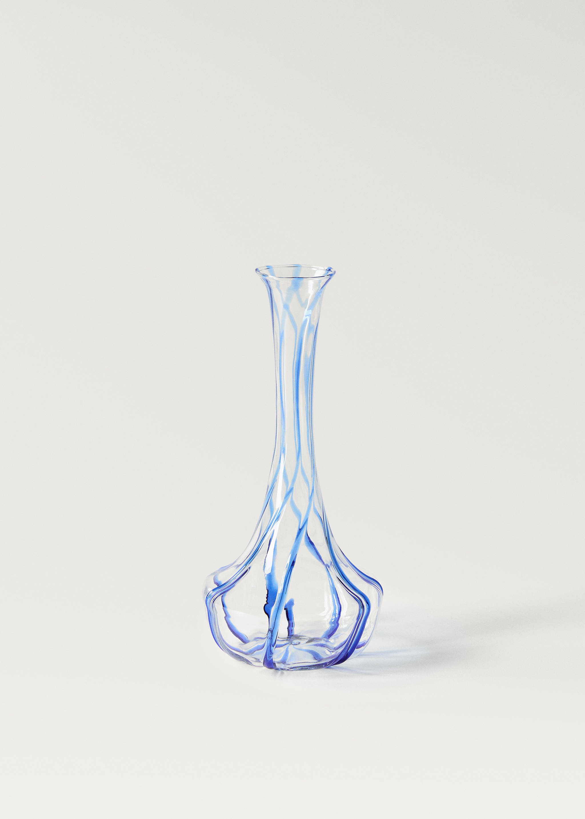 Vase en borosilicate avec lignes colorées - Article sans modèle