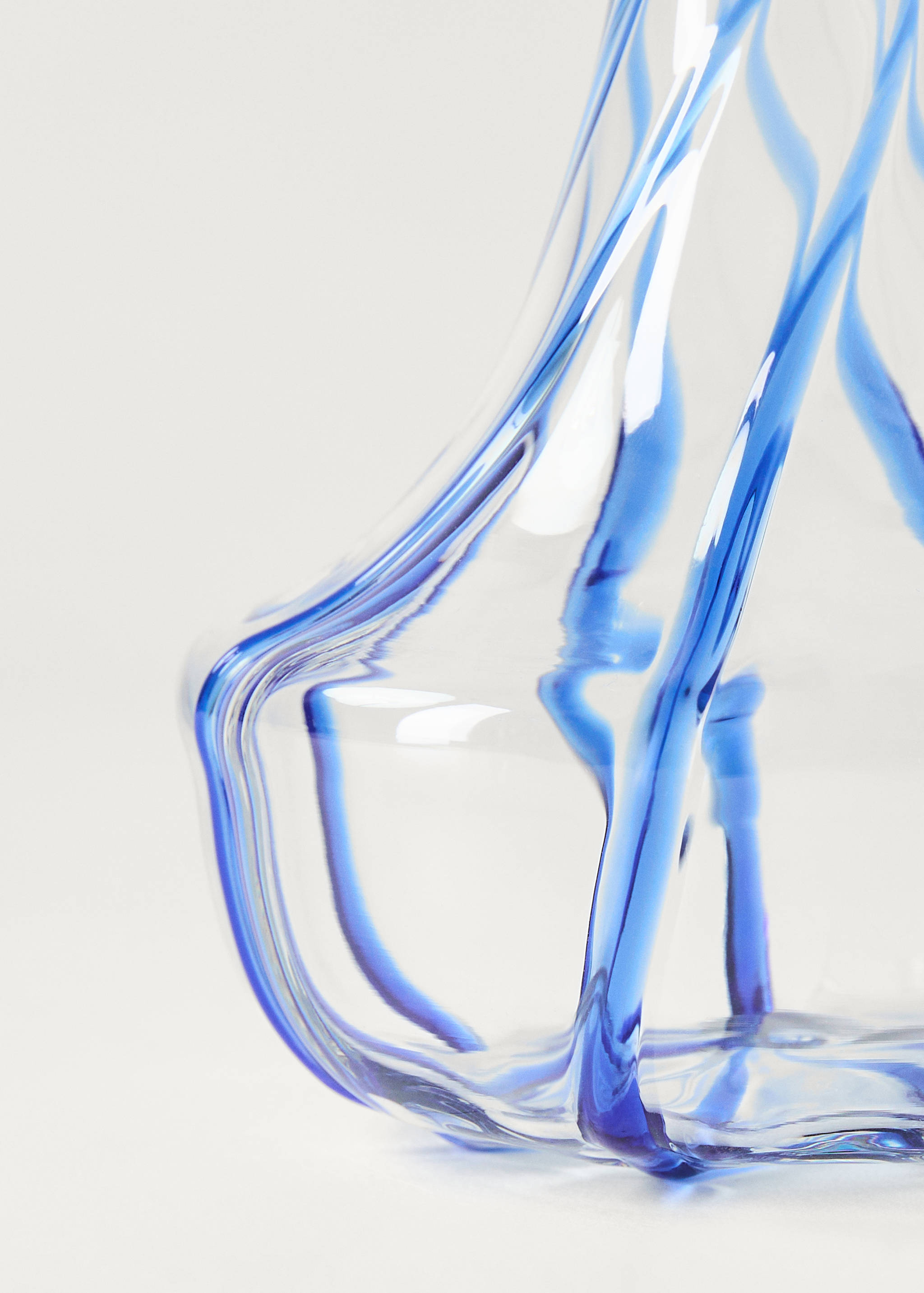 Vase en borosilicate avec lignes colorées - Détail de l'article 2