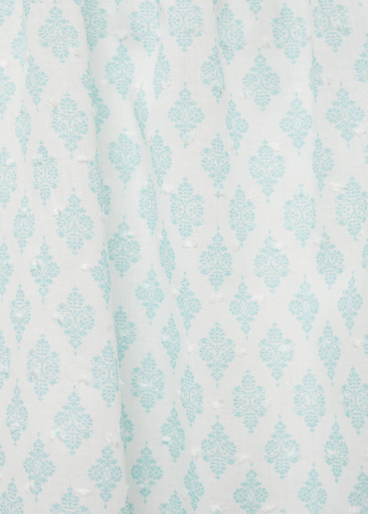 Printed plumeti blouse — Pastel Green