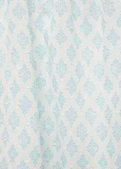 Printed plumeti blouse — Pastel Green 5