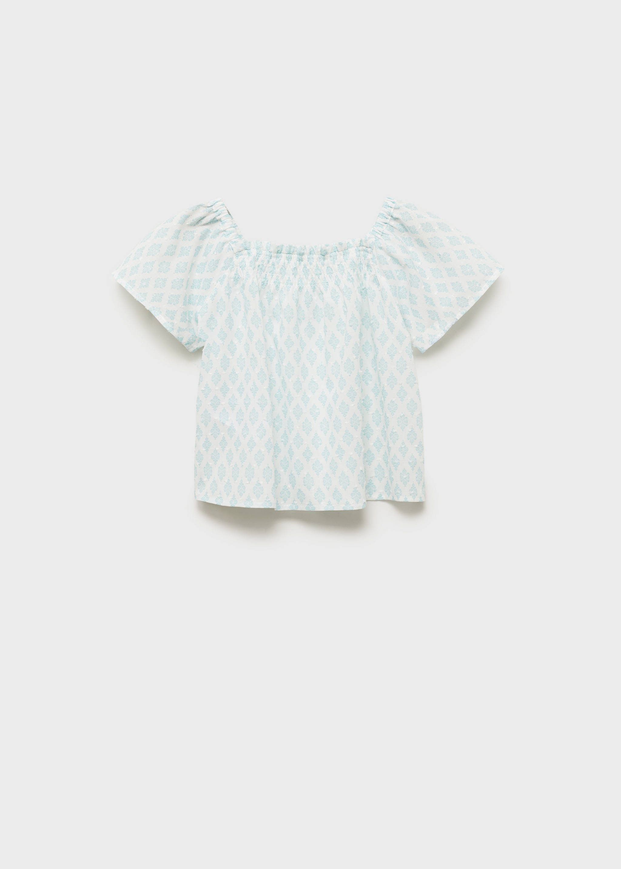 Printed plumeti blouse - Article without model