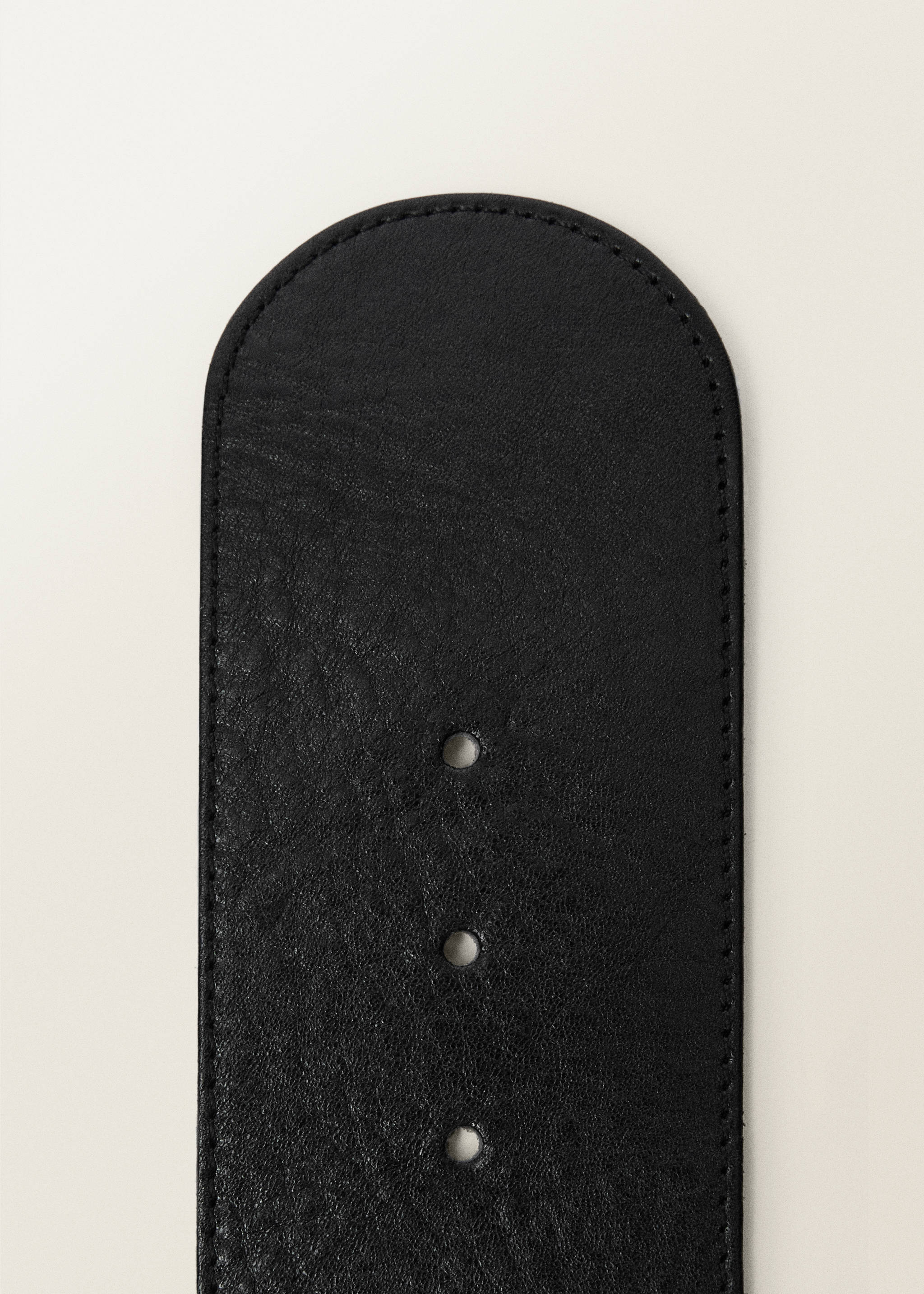 Cintura pelle chiusura nascosta - Piano medio