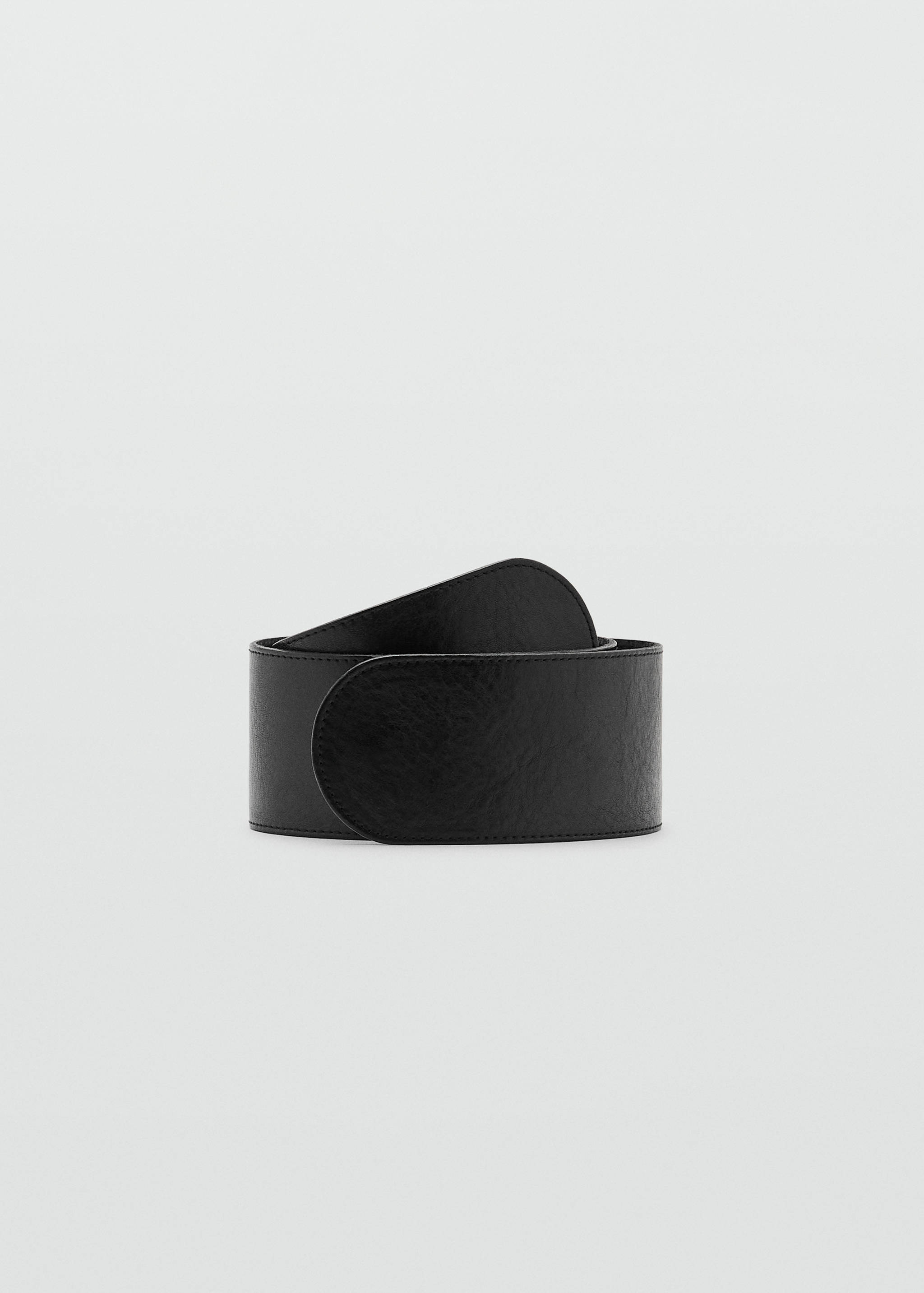 Leather belt with hidden closure - Article without model