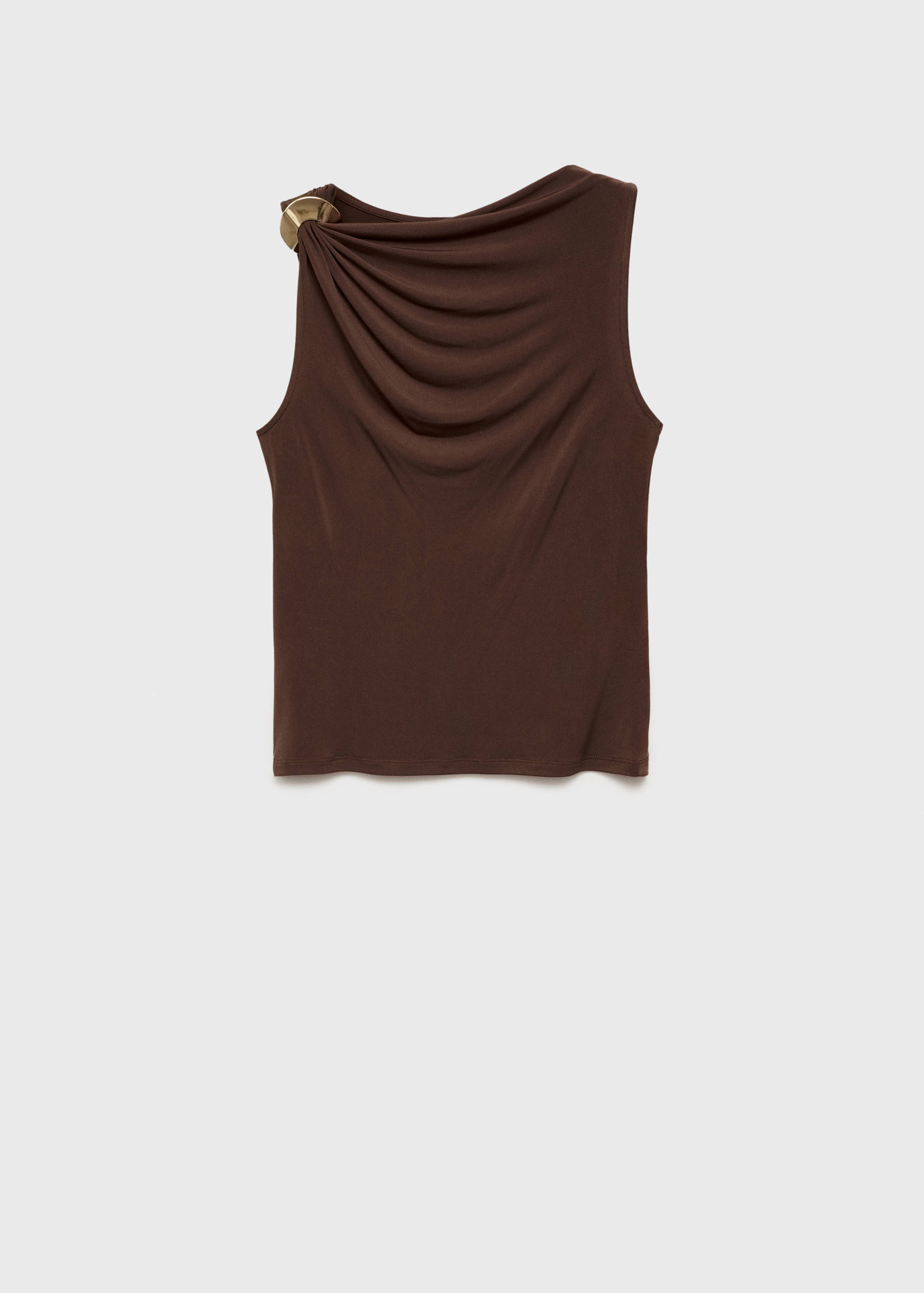 Fitted top with metallic detail - Article without model