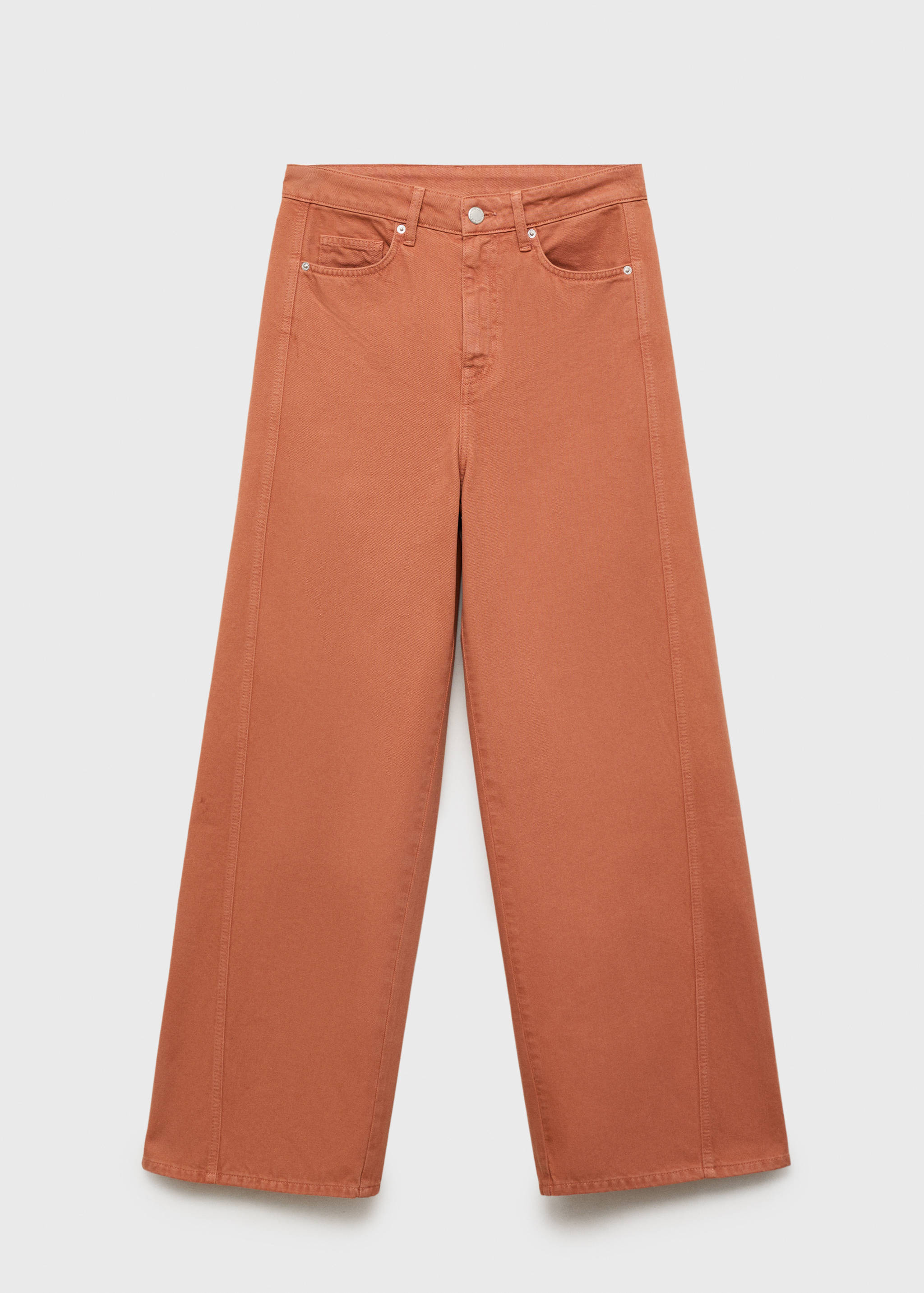 جينز واسع الساق بخصر مرتفع - منتج دون نموذج