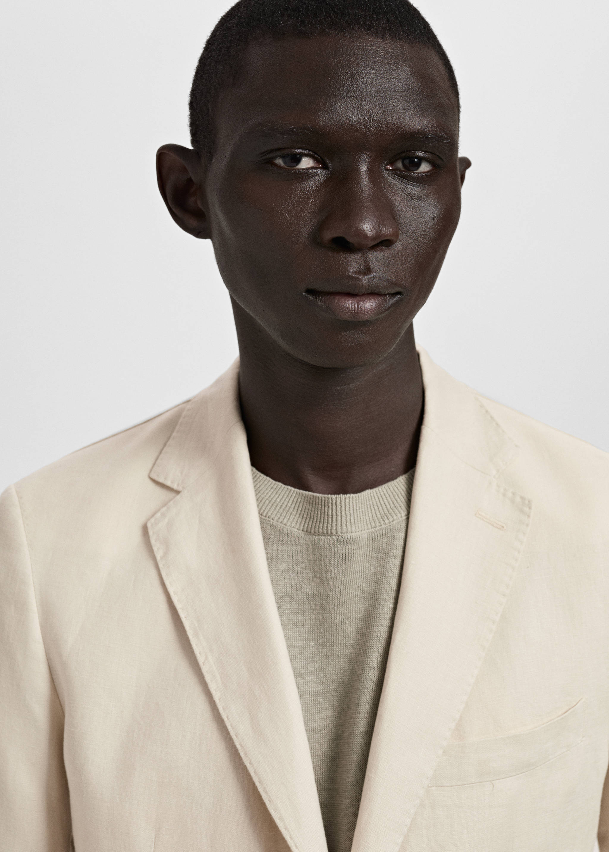 Salerno suit blazer 100% linen slim fit - Details of the article 1