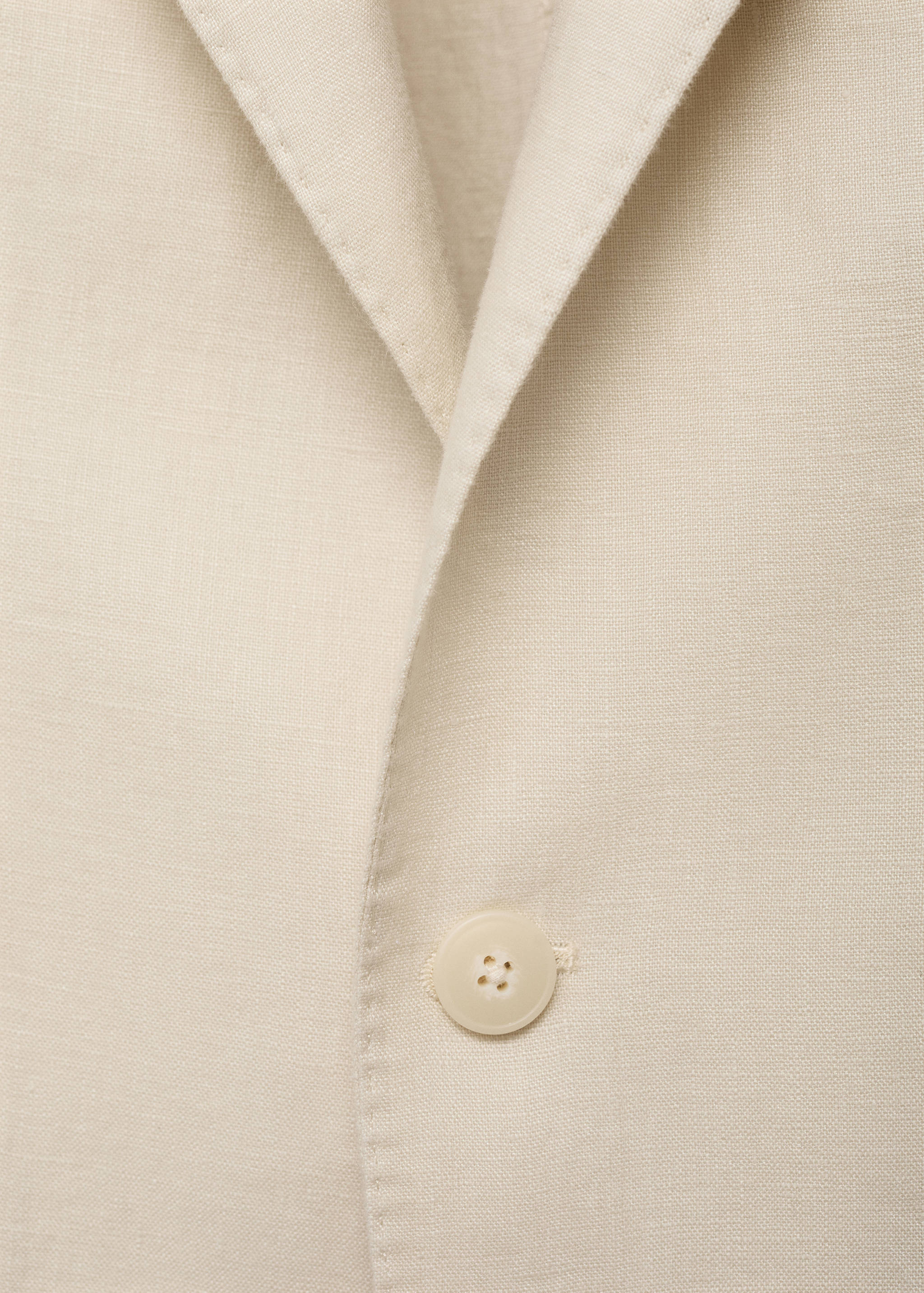 Salerno suit blazer 100% linen slim fit - Details of the article 8