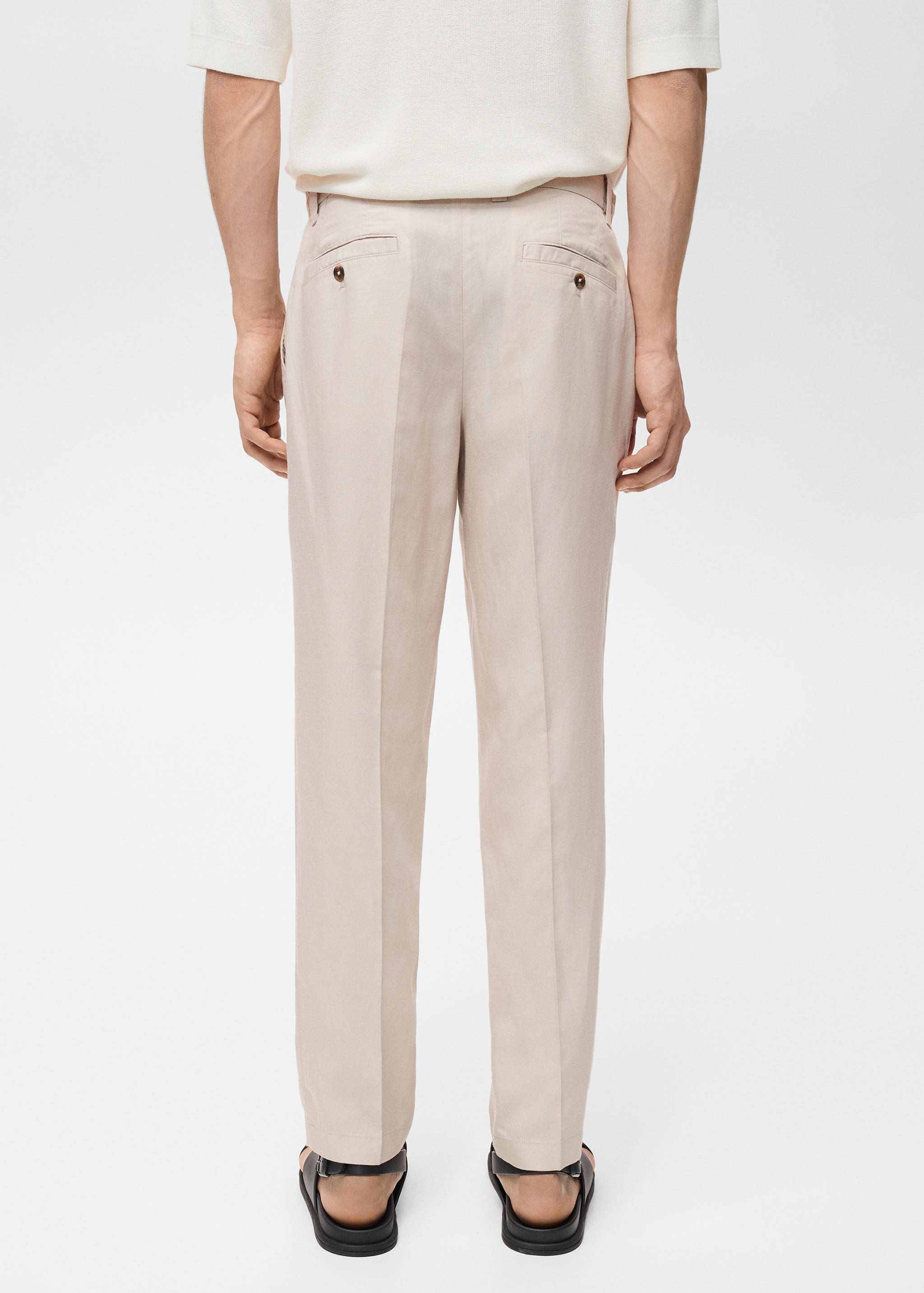 Pantalon lin slim fit - Verso de l’article