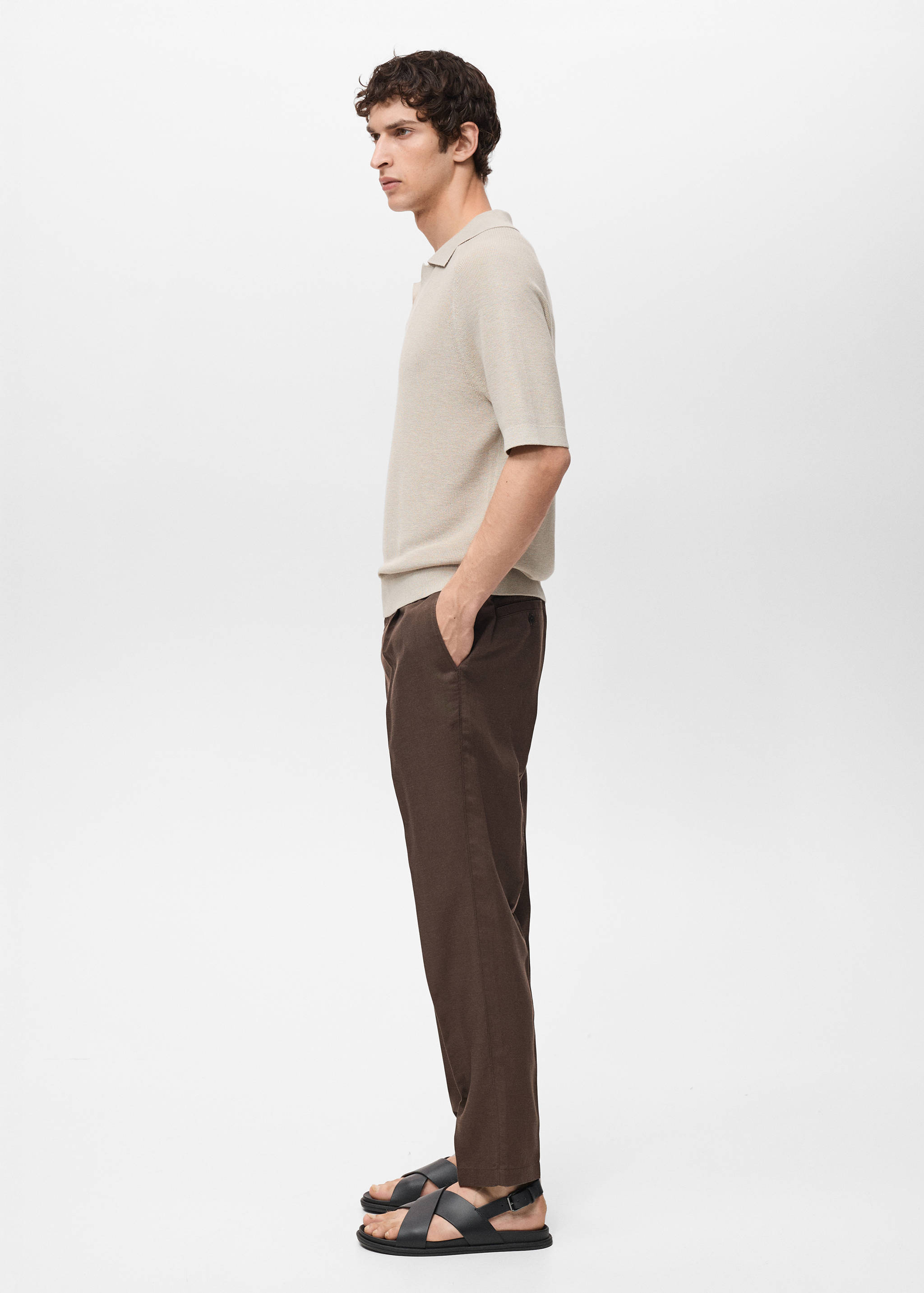 Pantalon lin slim fit - Détail de l'article 2