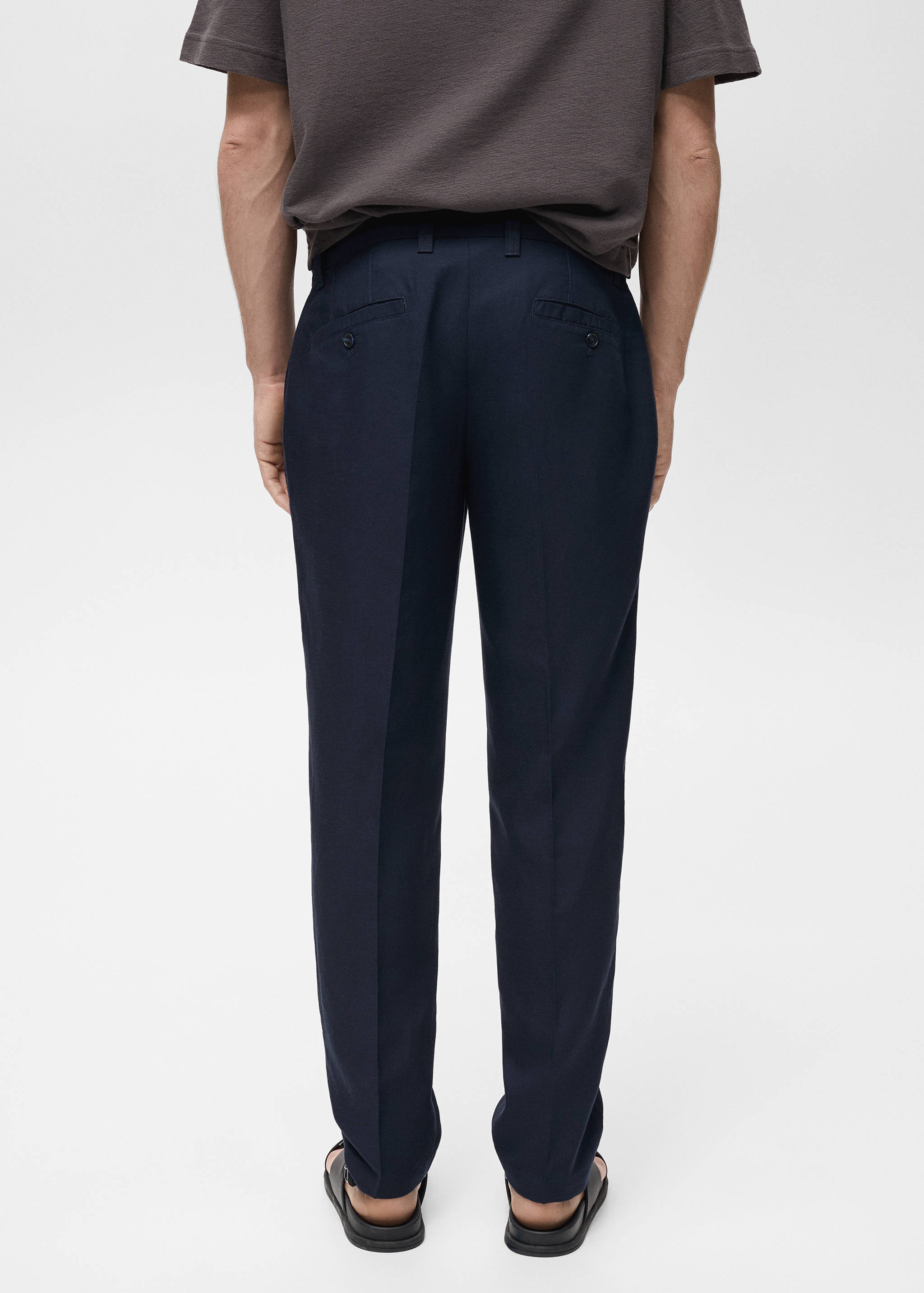 Pantalon lin slim fit - Verso de l’article