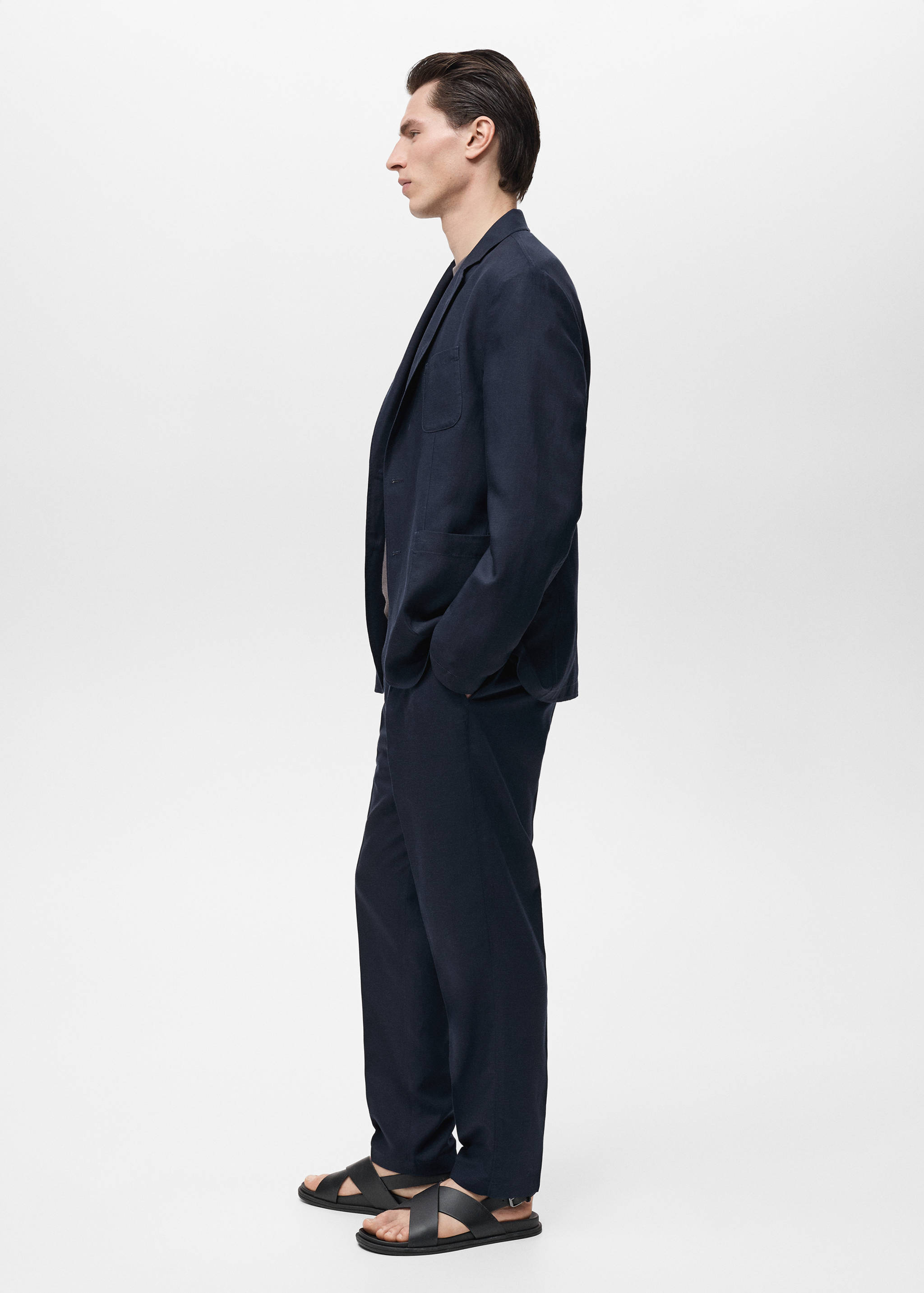 Pantalon lin slim fit - Détail de l'article 2