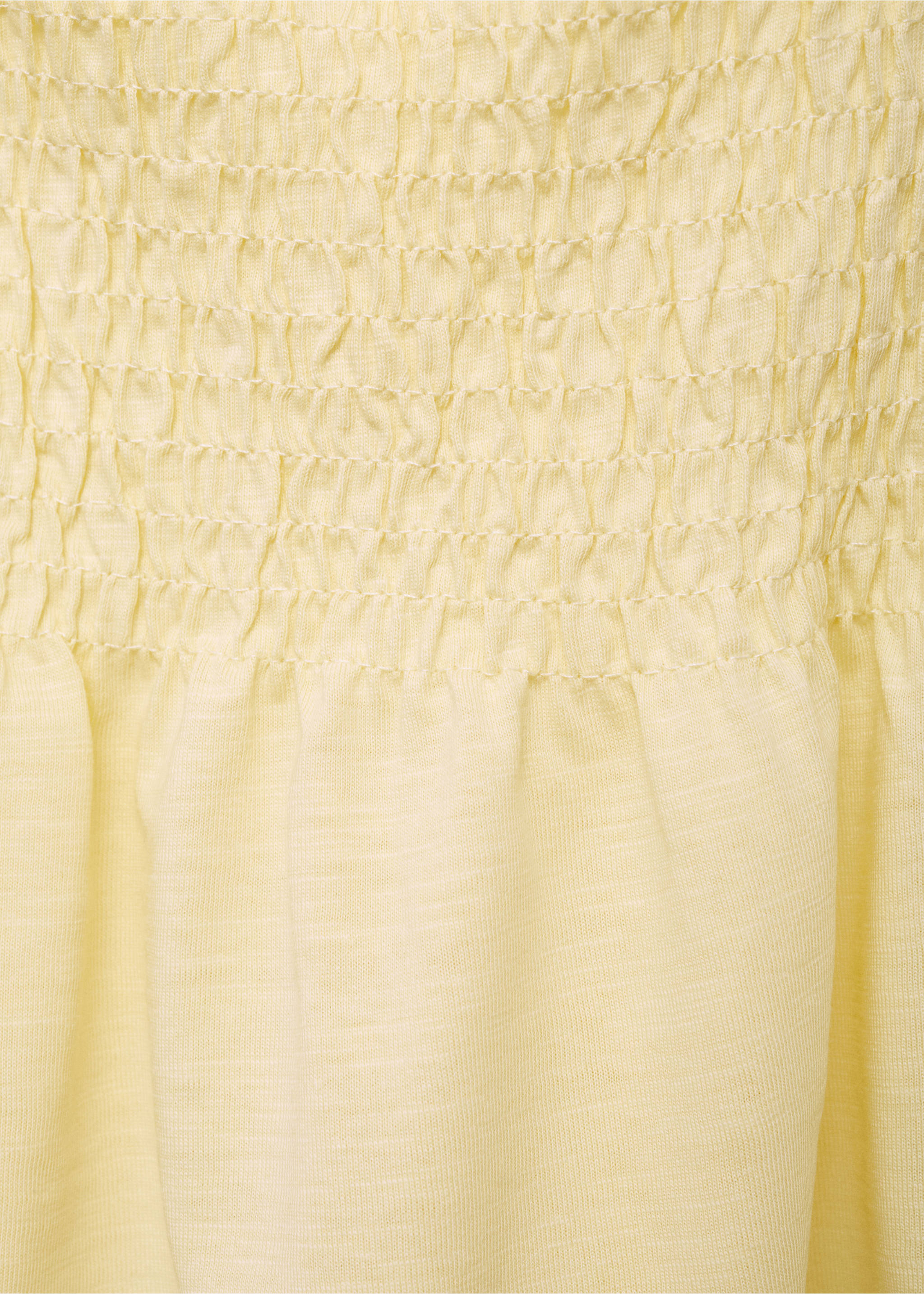Askılı büzgülü bluz - Ürün detayı 0, Pastel Sarı. Ref: 87027897-00.