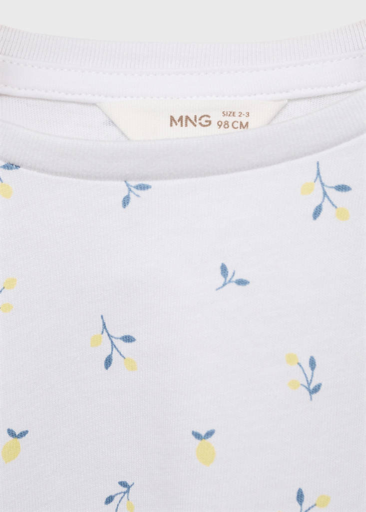 Knot printed T-shirt — Off White