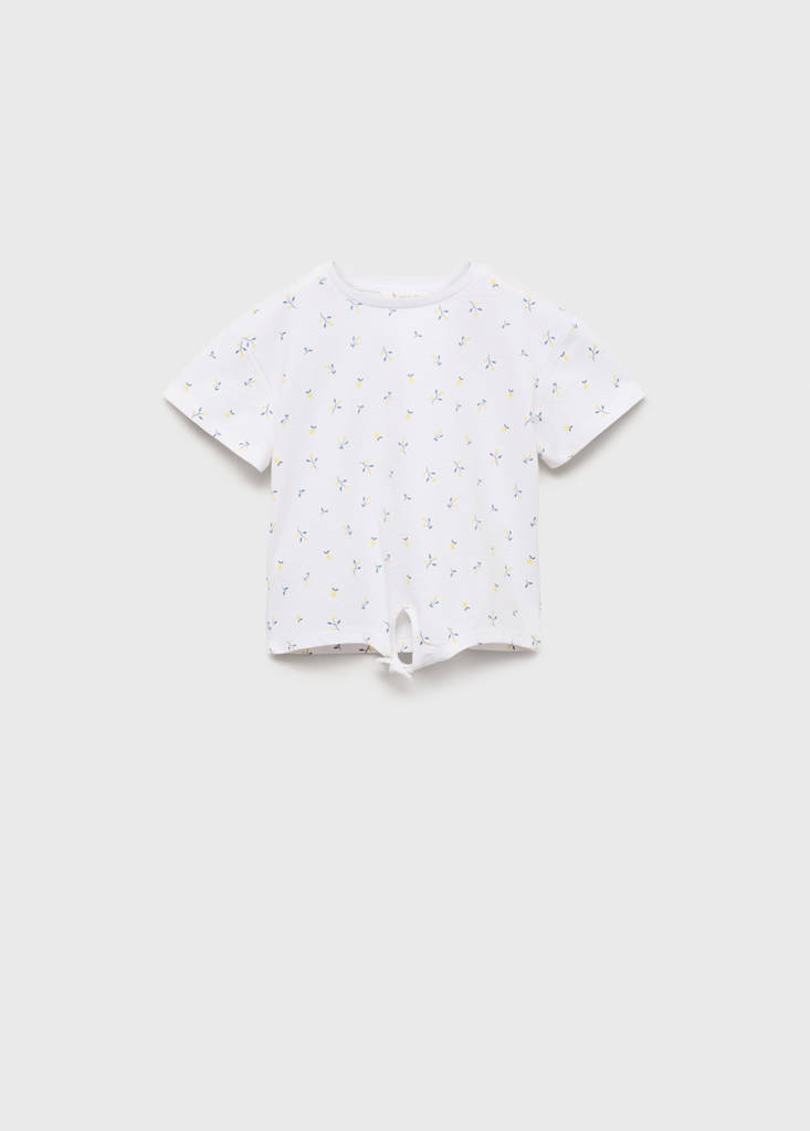 Knot printed T-shirt — Off White