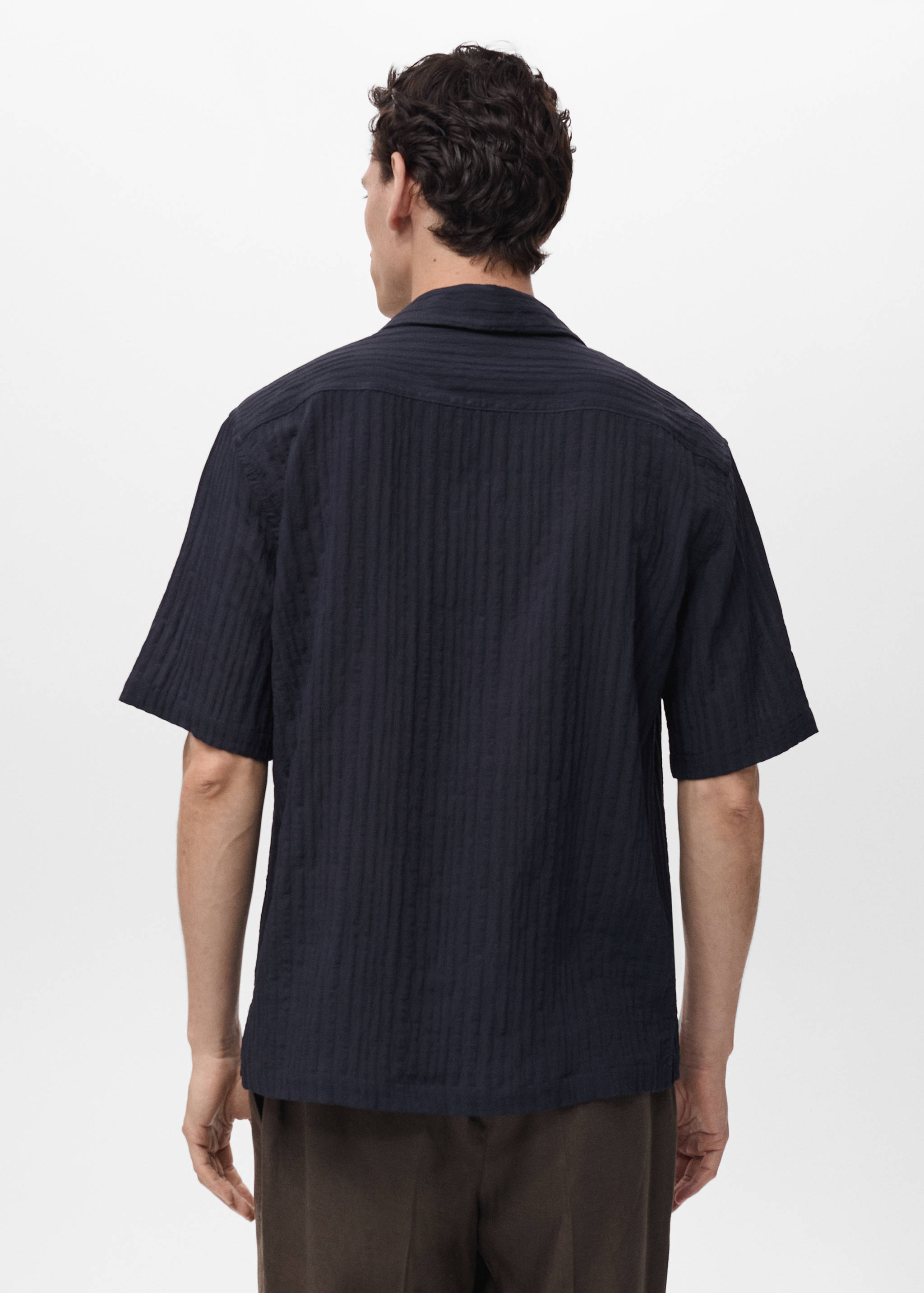 Stripped structure shirt - Reverse of the article