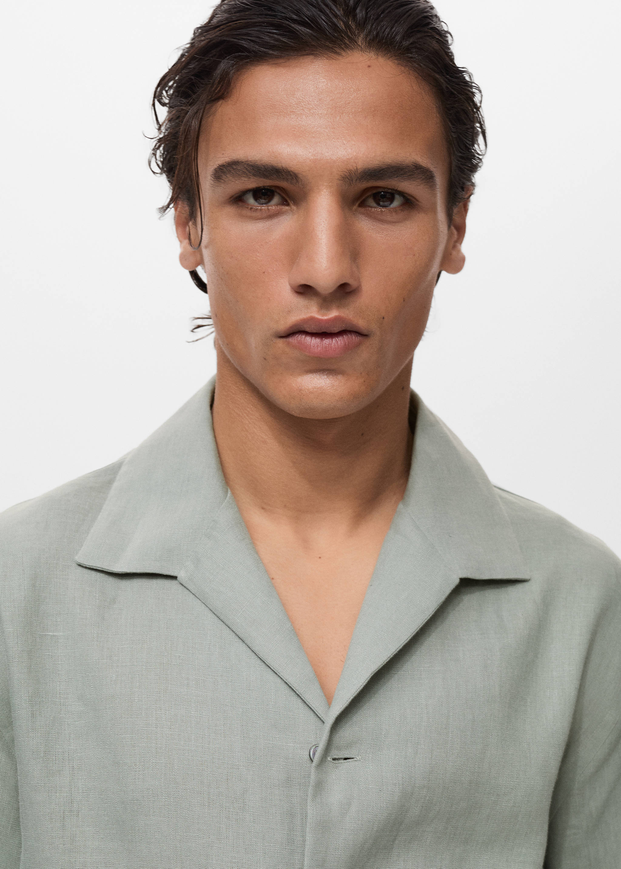 Chemise 100 % lin manches courtes - Détail de l'article 1