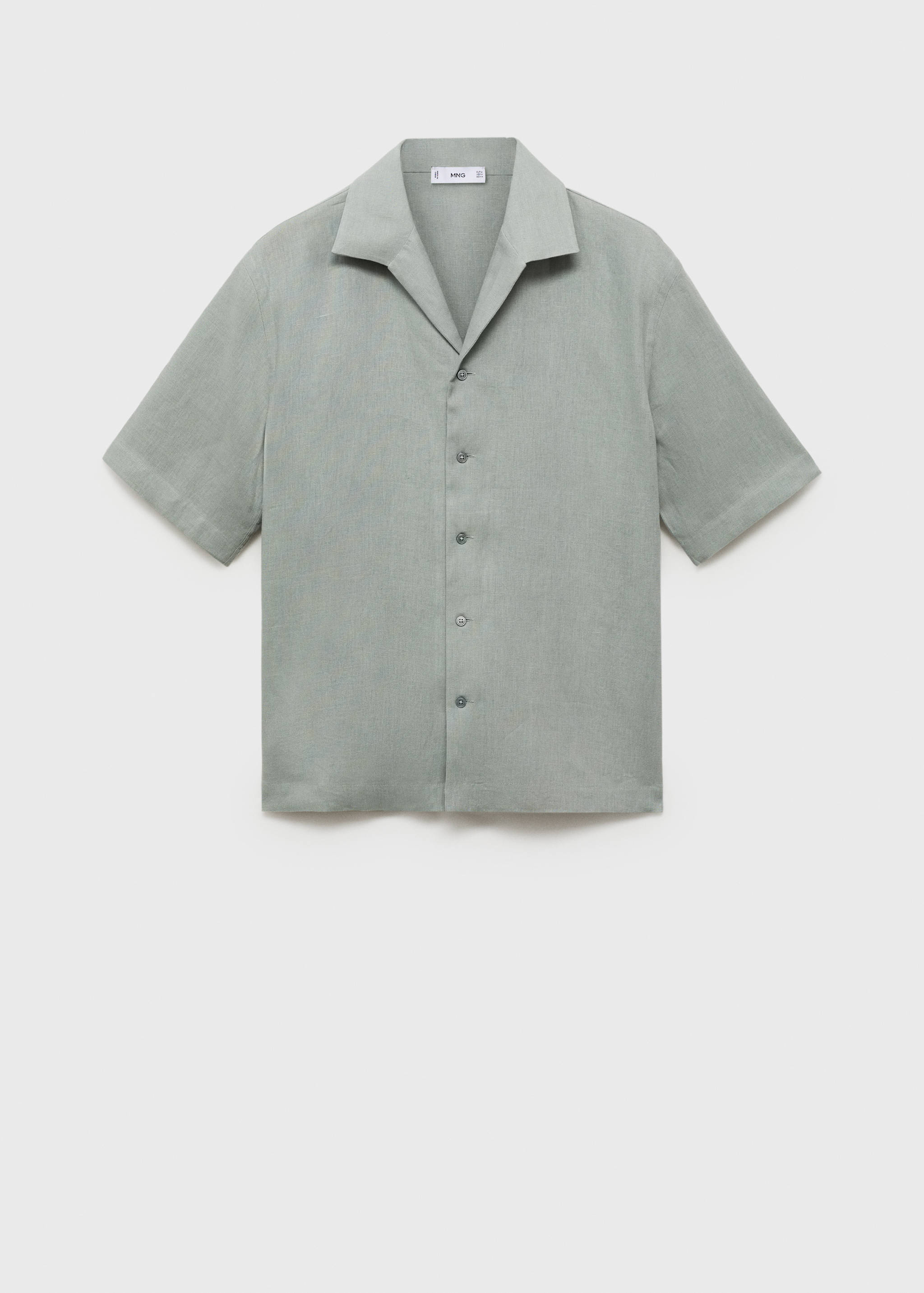 100% linen short sleeve shirt - Article without model