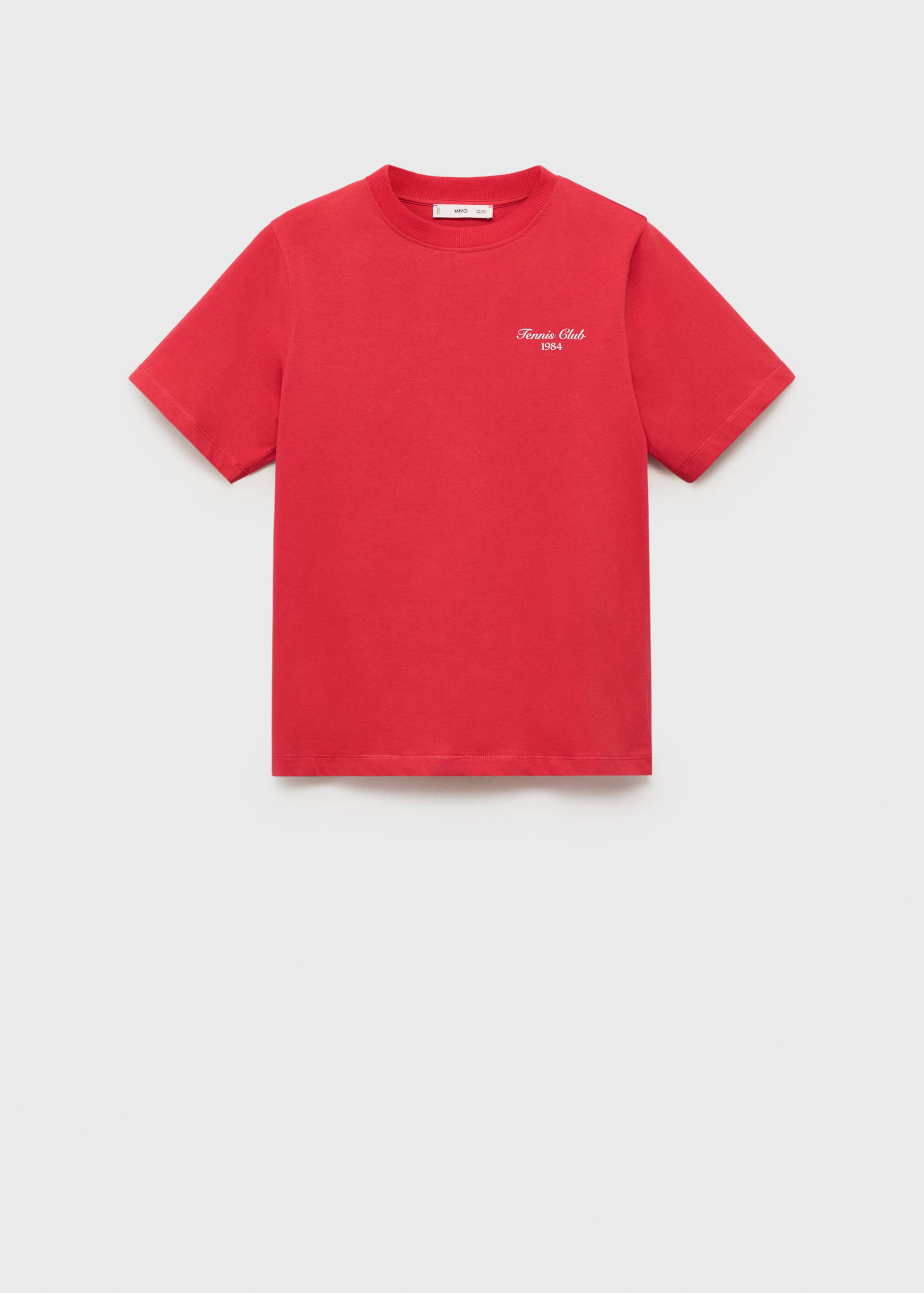 Camiseta algodón mensaje estampado - Artículo sin modelo