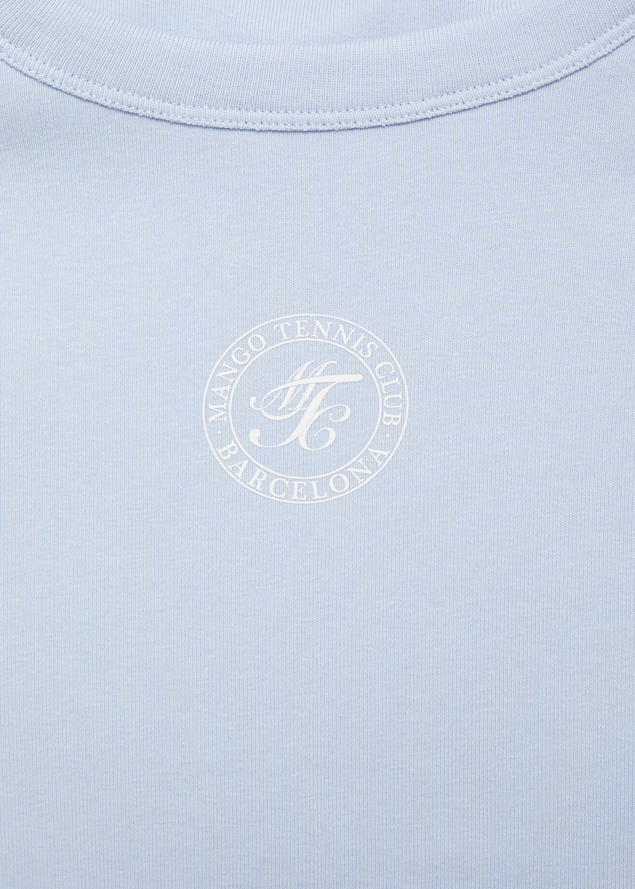 Cotton t-shirt with contrasting sleeves - Details of the article 8