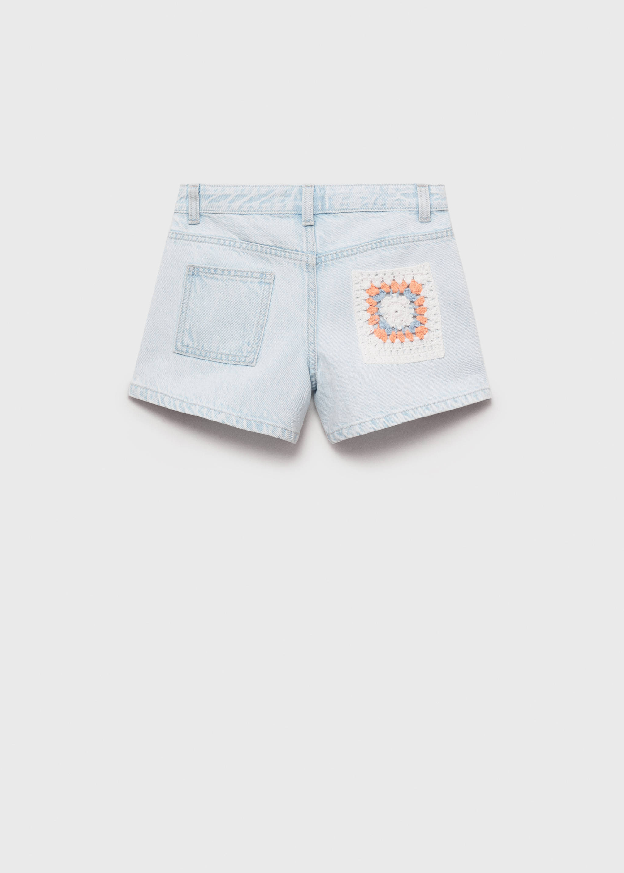 Shorts crochet combinado - Reverso del artículo