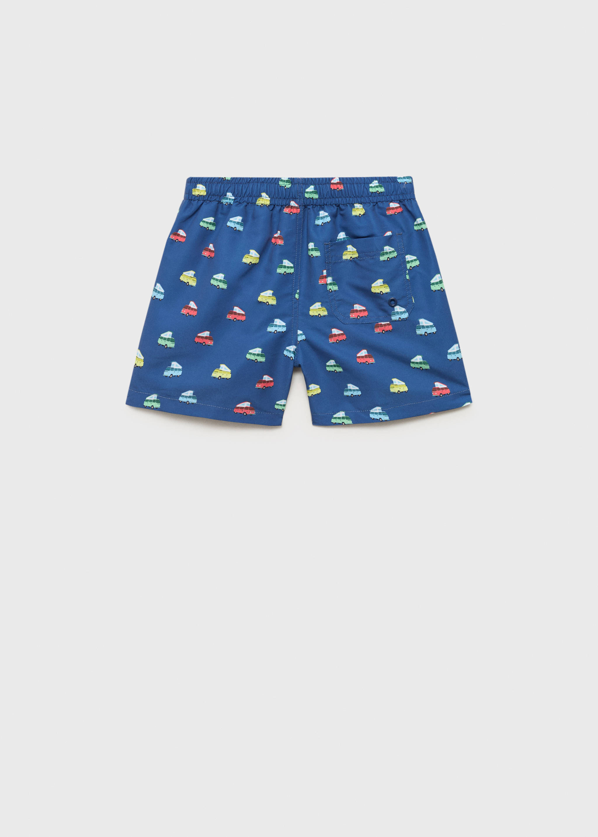 Printed swimming trunks - Reverse of the article