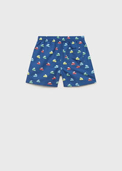 Printed swimming trunks — Navy 3