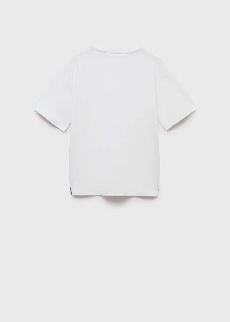 Printed cotton-blend T-shirt — Off White