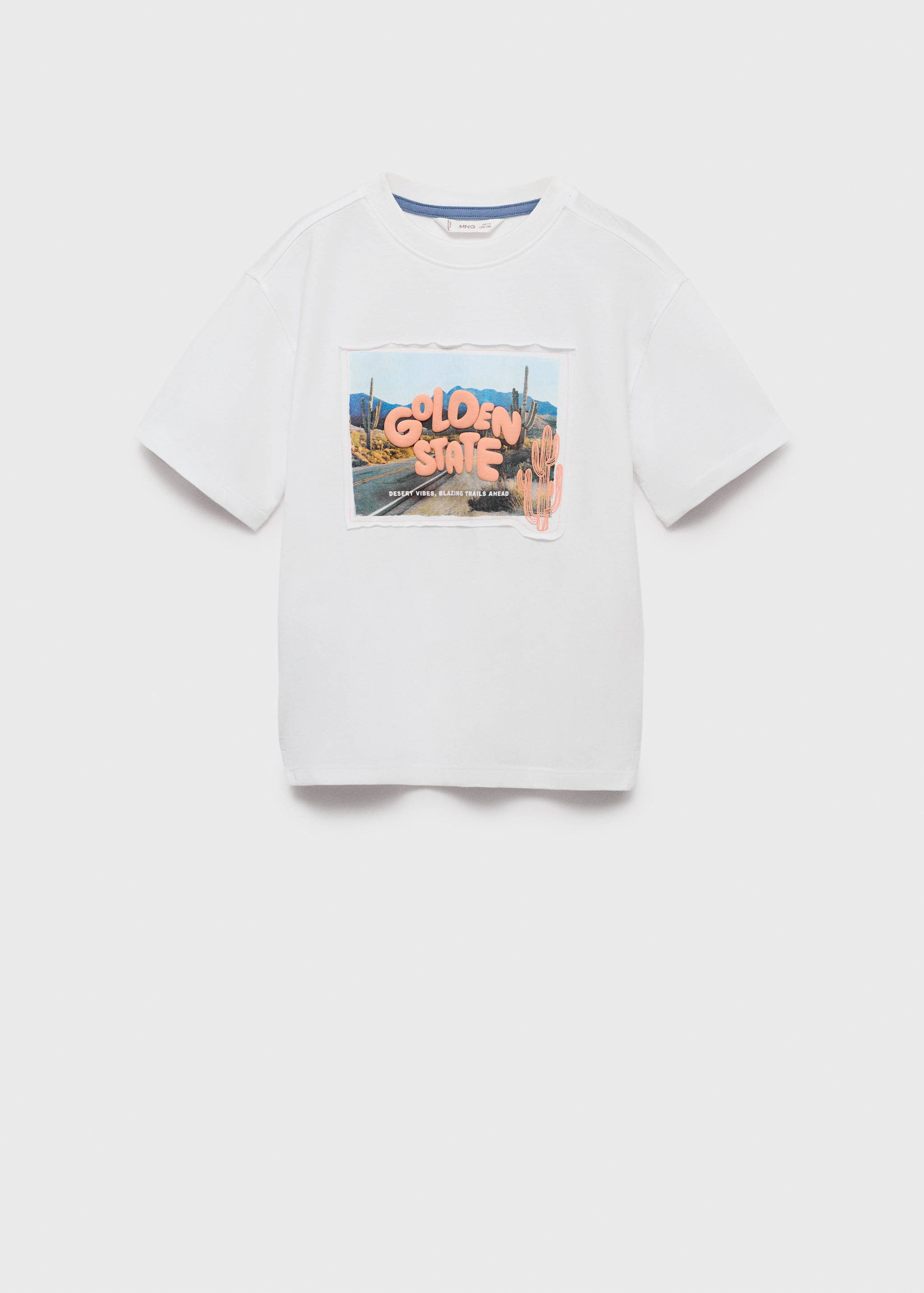 Printed cotton-blend T-shirt - Article without model