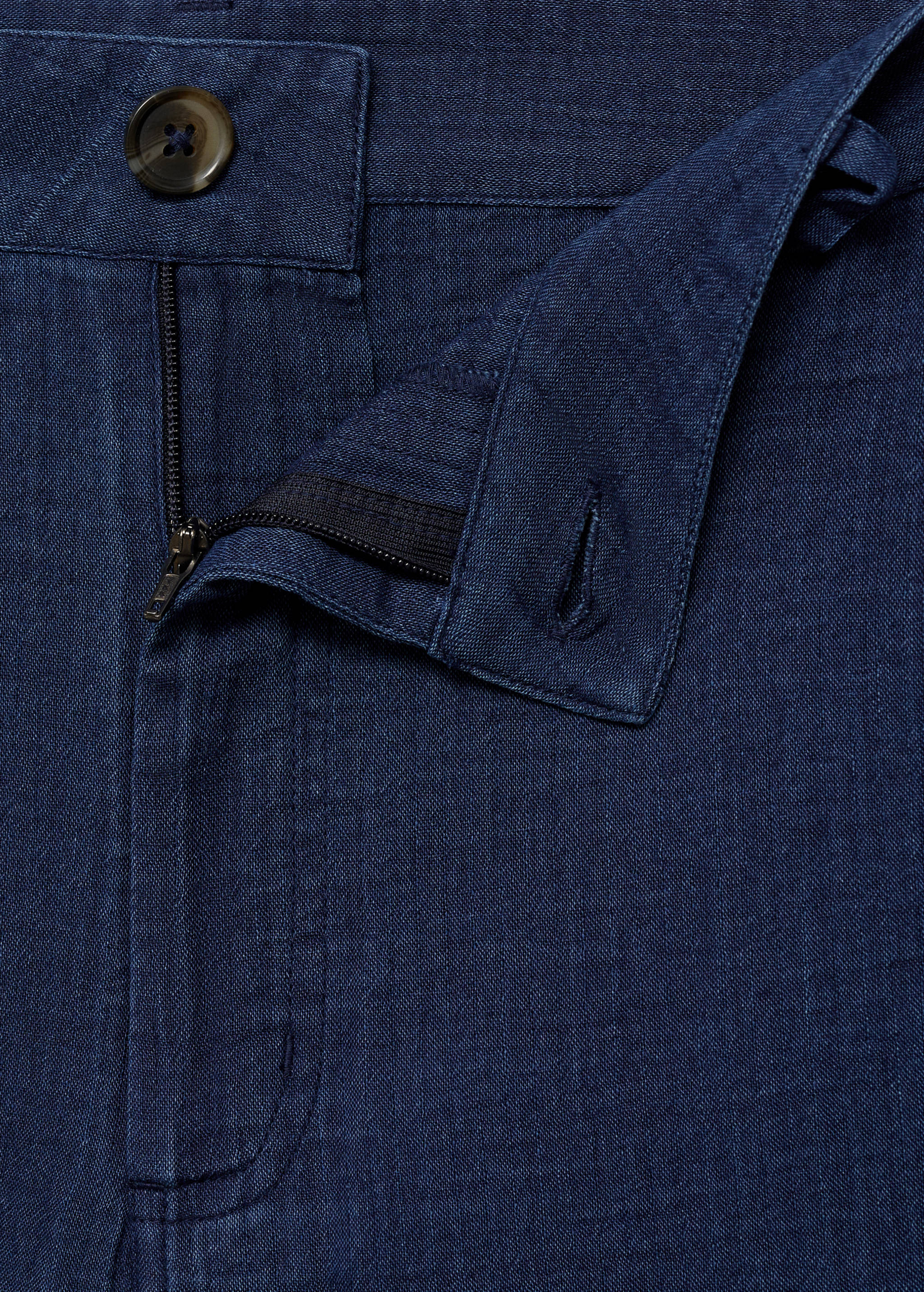 Byxor i böljande denim med hög midja - Detaljer om artikeln 8