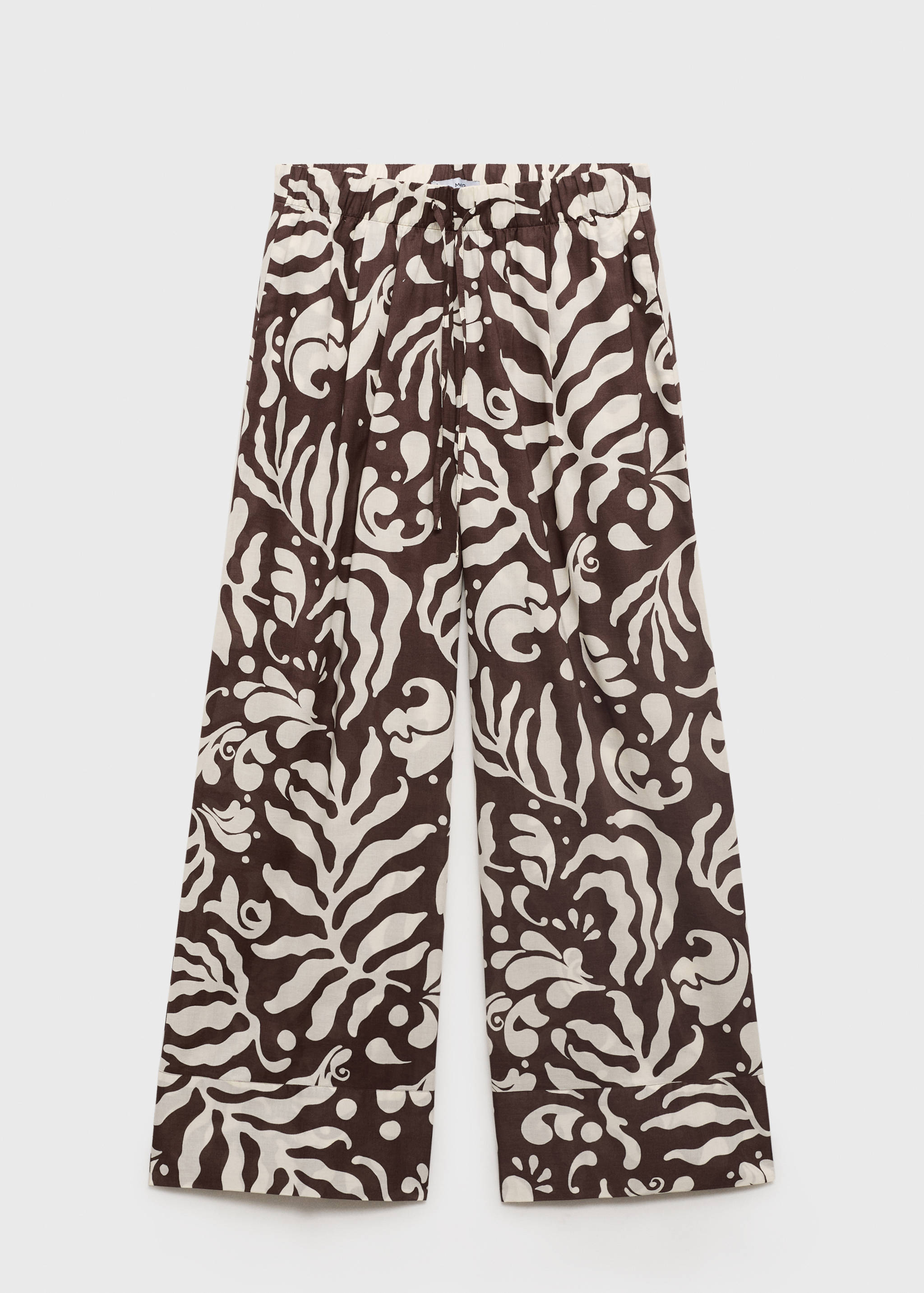 Printed cotton trousers - Article without model