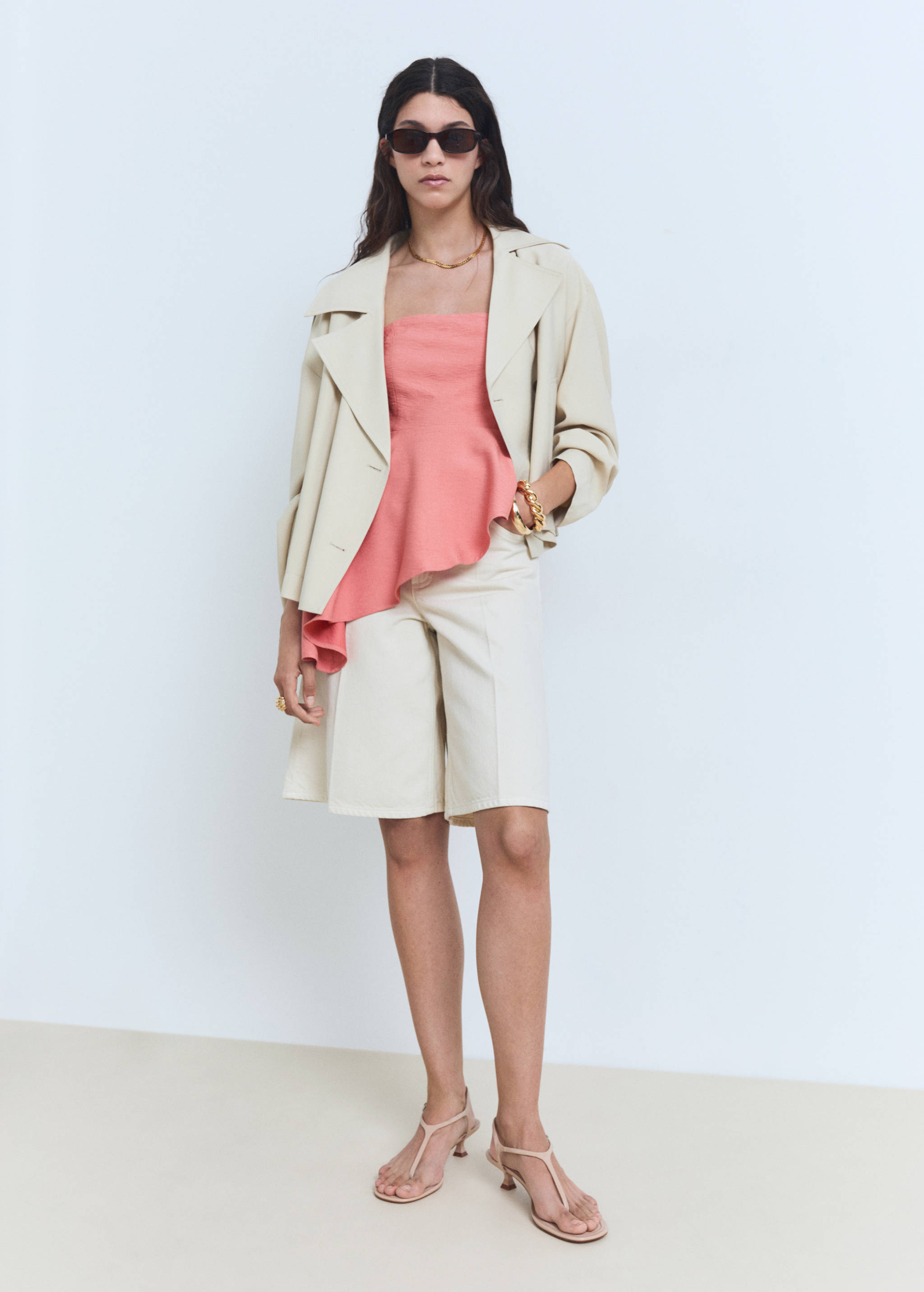 Haut bustier asymétrique - Plan général