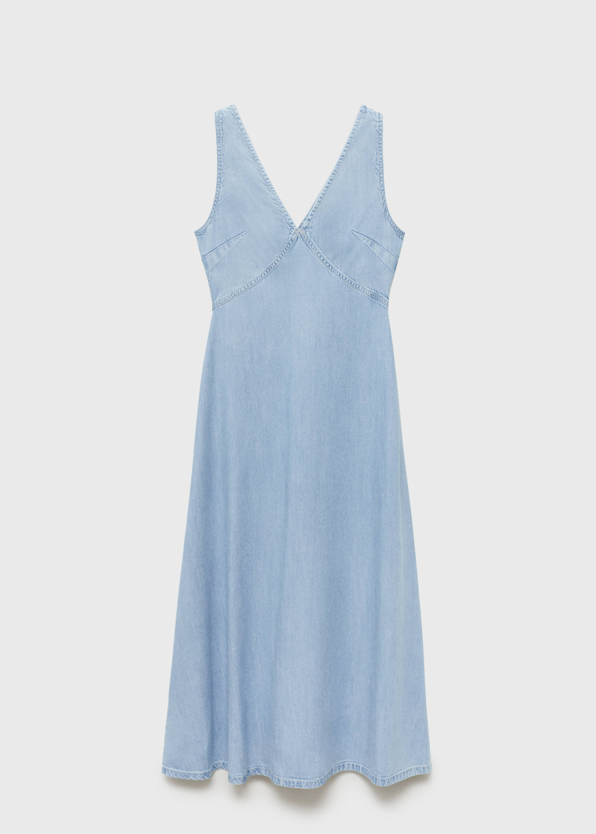 Lyocell V-neck midi-dress - Article without model