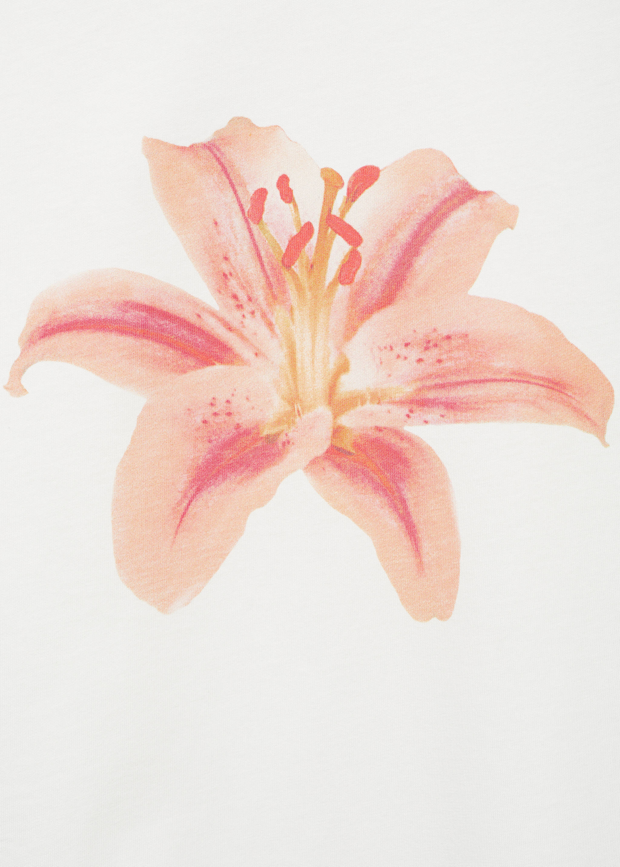 Футболка с цветочным принтом - Деталь изделия 8