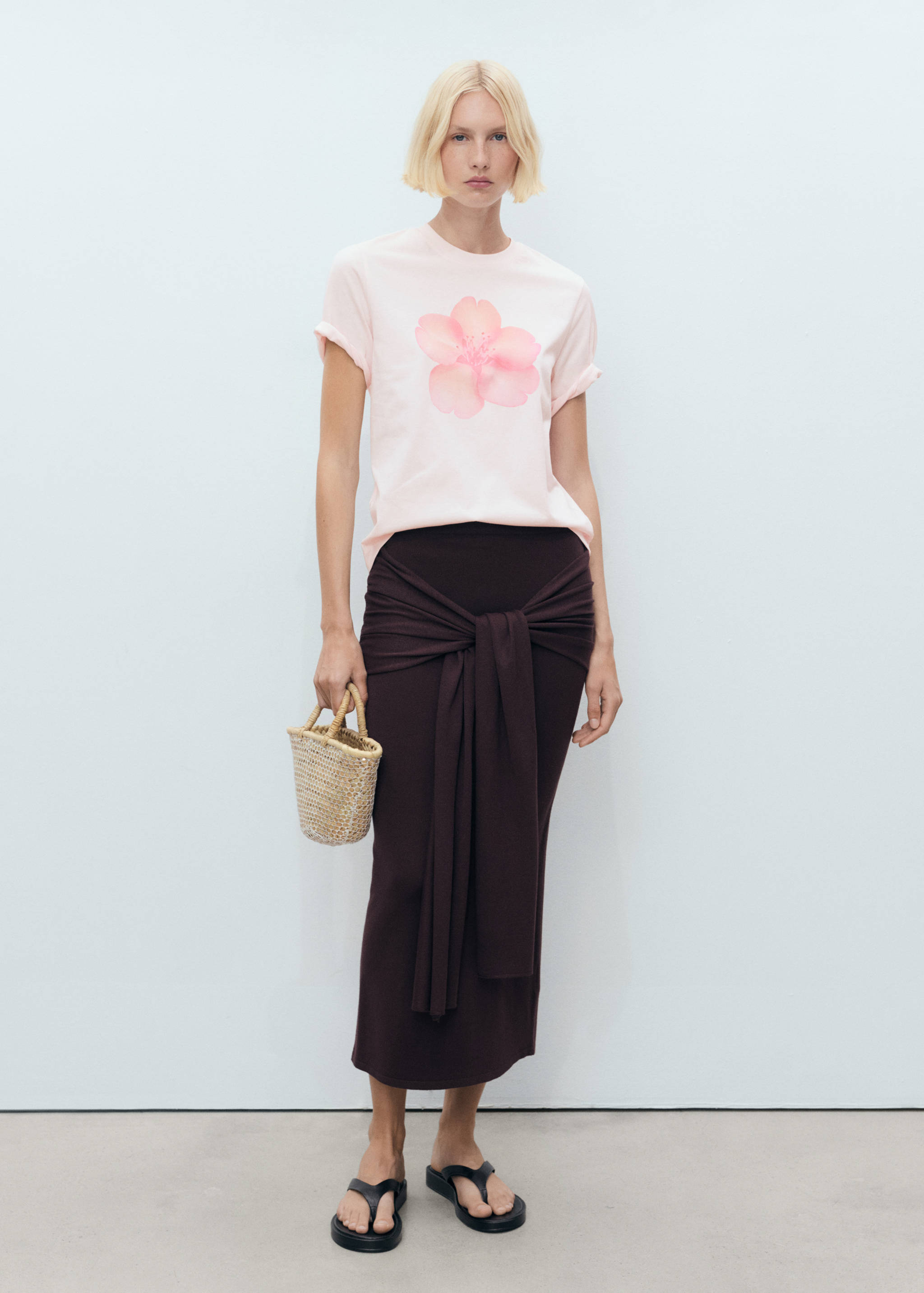 Floral print T-shirt - General plane