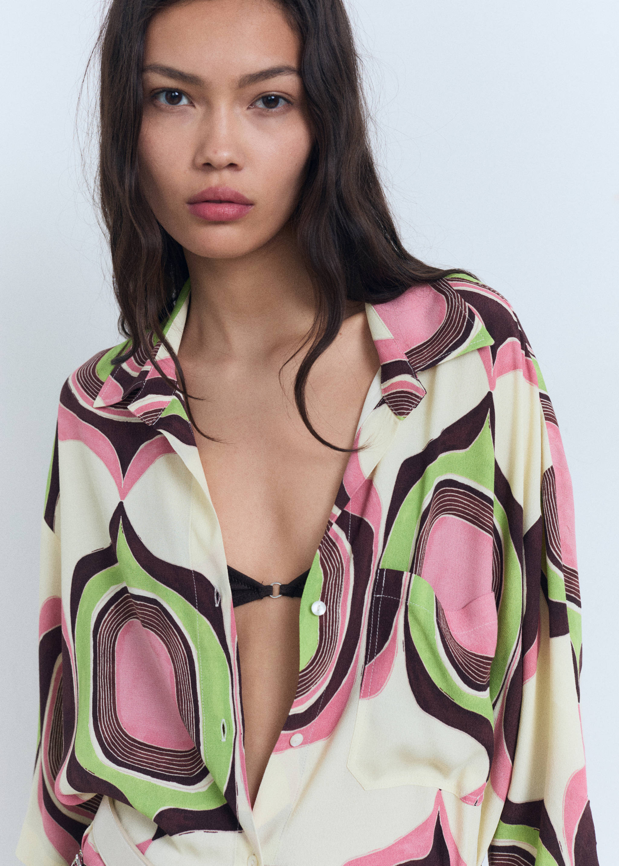 Geometric print blouse - Details of the article 1