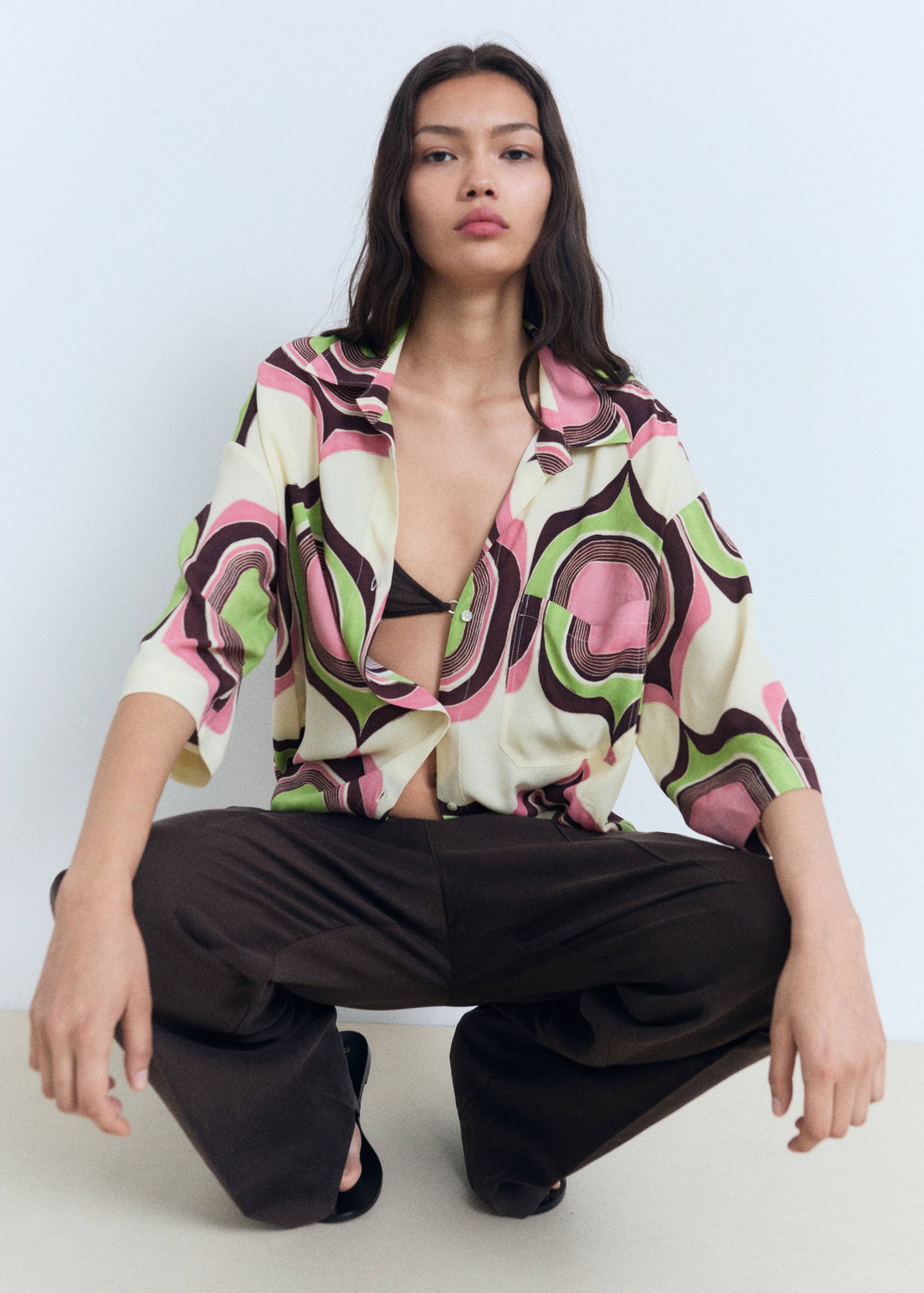 Geometric print blouse - Details of the article 2