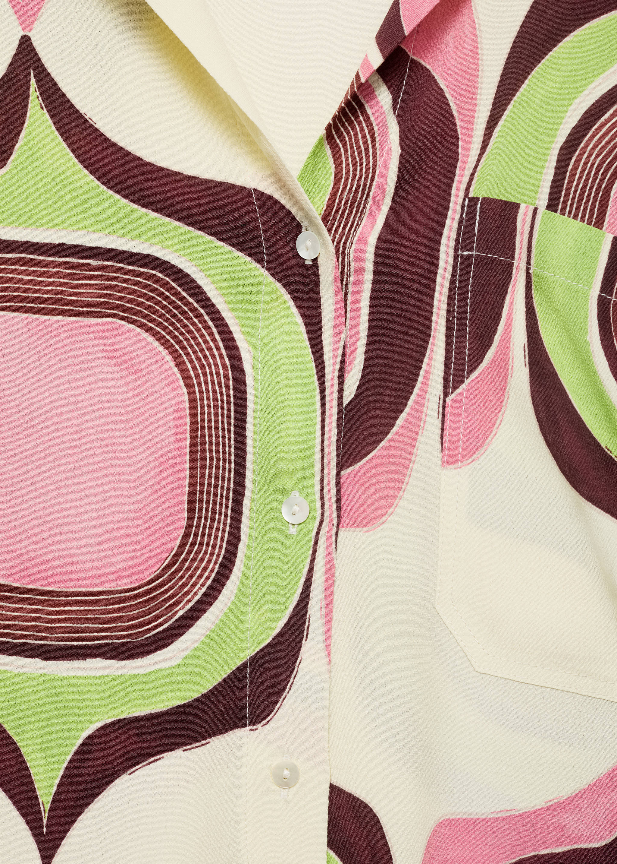Geometric print blouse - Details of the article 8