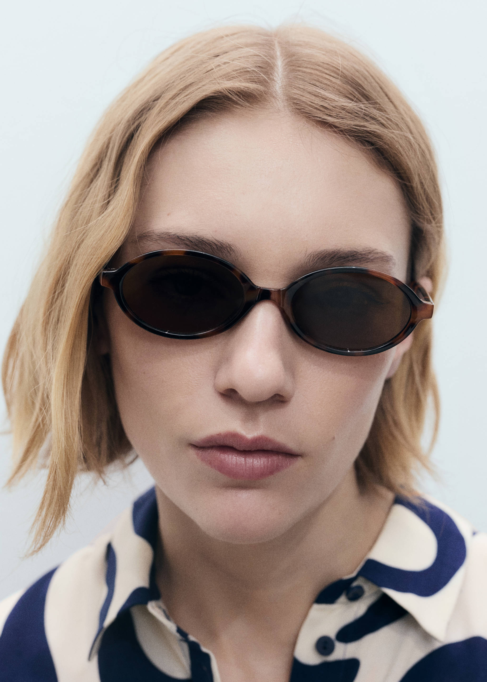 Robe chemisier imprimée avec ceinture - Détail de l'article 1