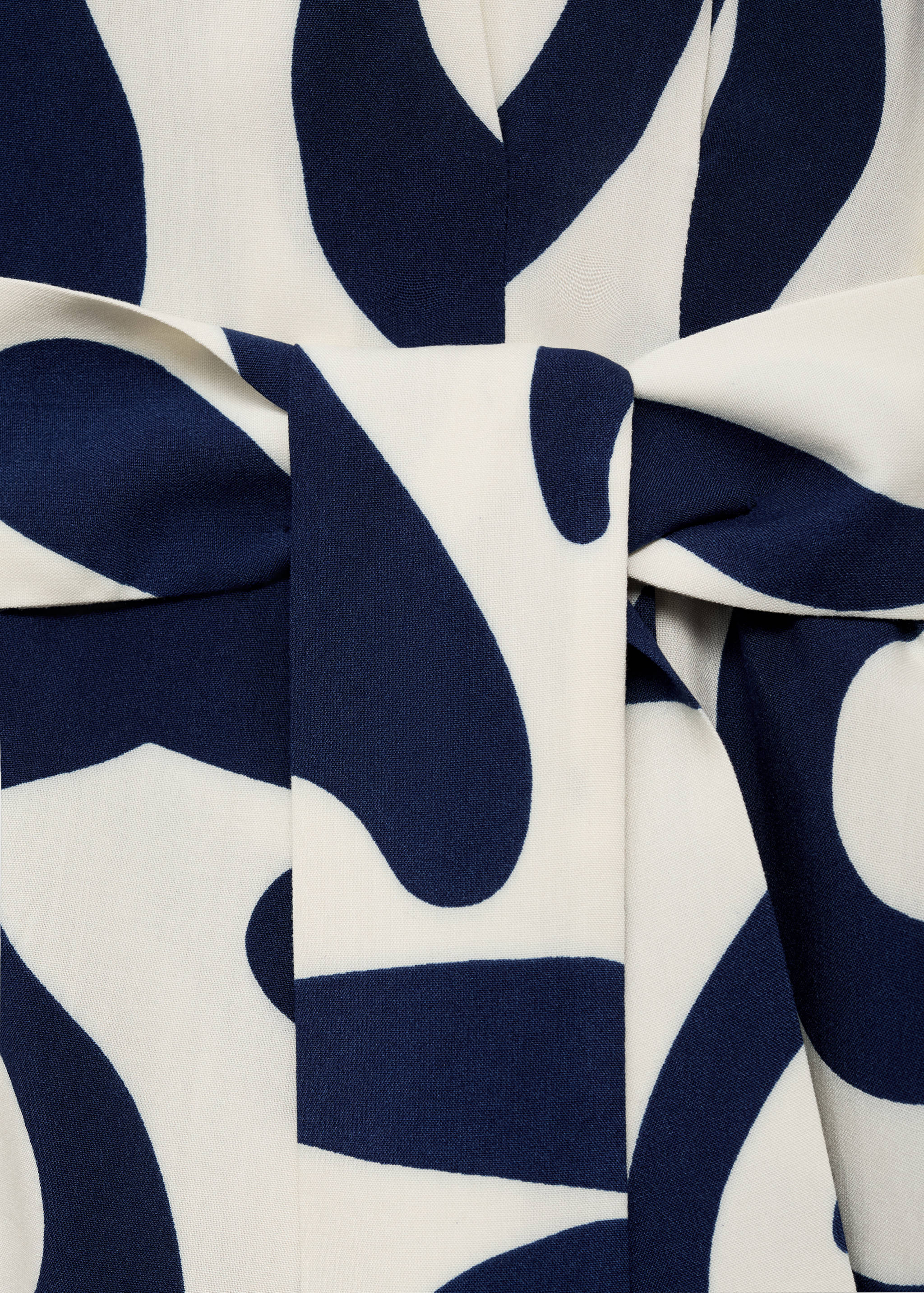 Robe chemisier imprimée avec ceinture - Détail de l'article 8