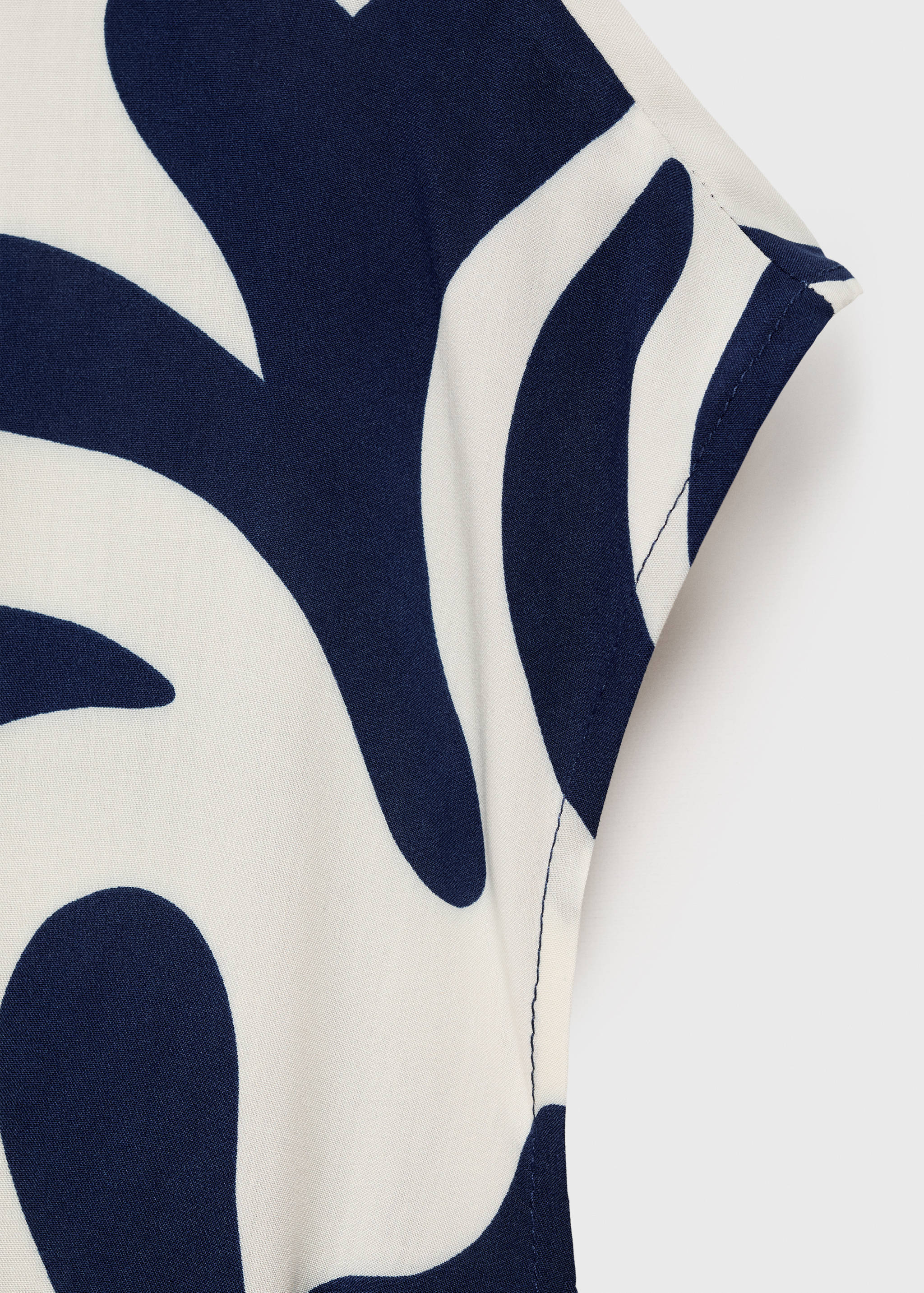 Robe chemisier imprimée avec ceinture - Détail de l'article 0