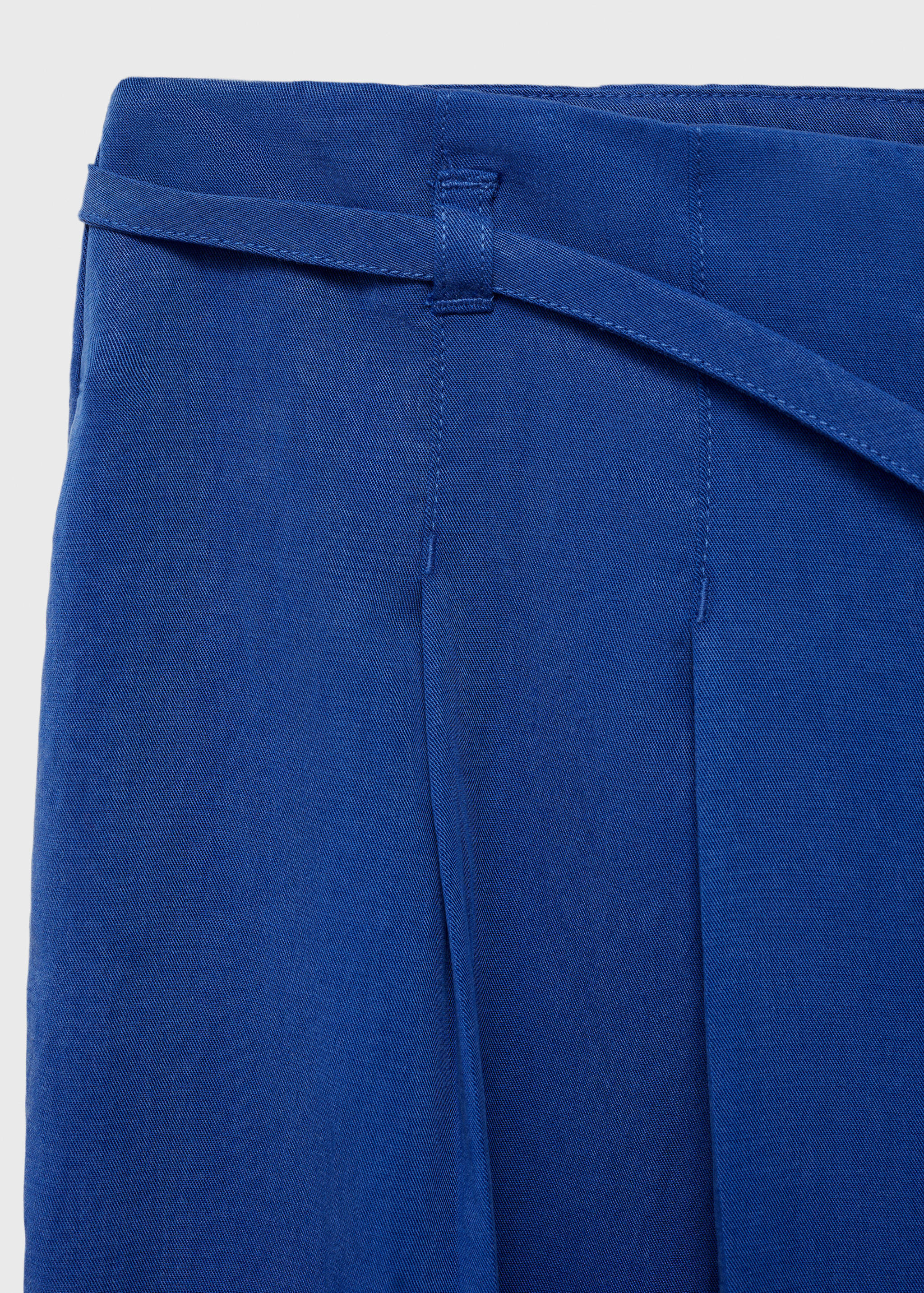 Lyocell suit trousers with bow belt - Details of the article 8