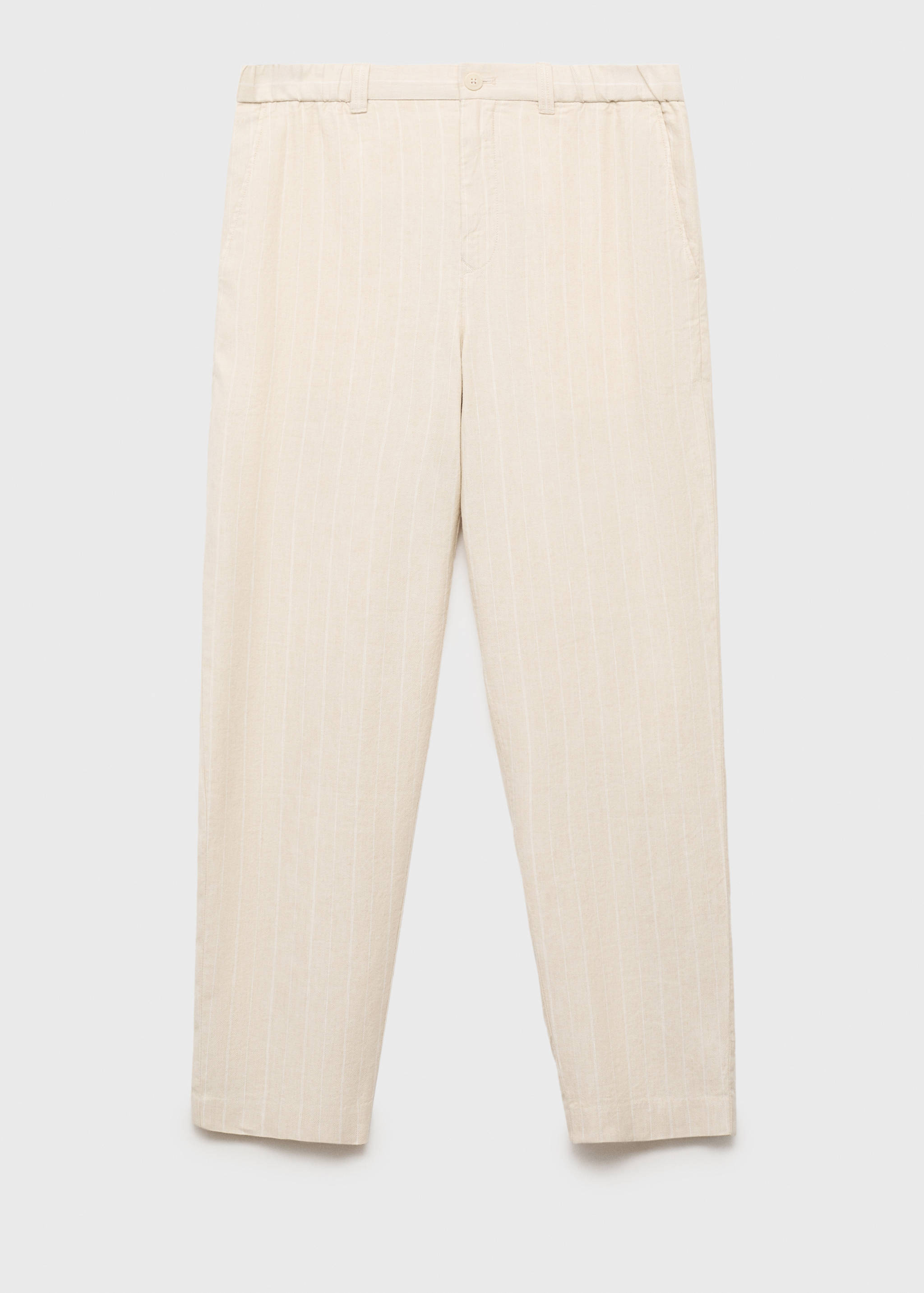 Pinstripe linen pants - Article without model